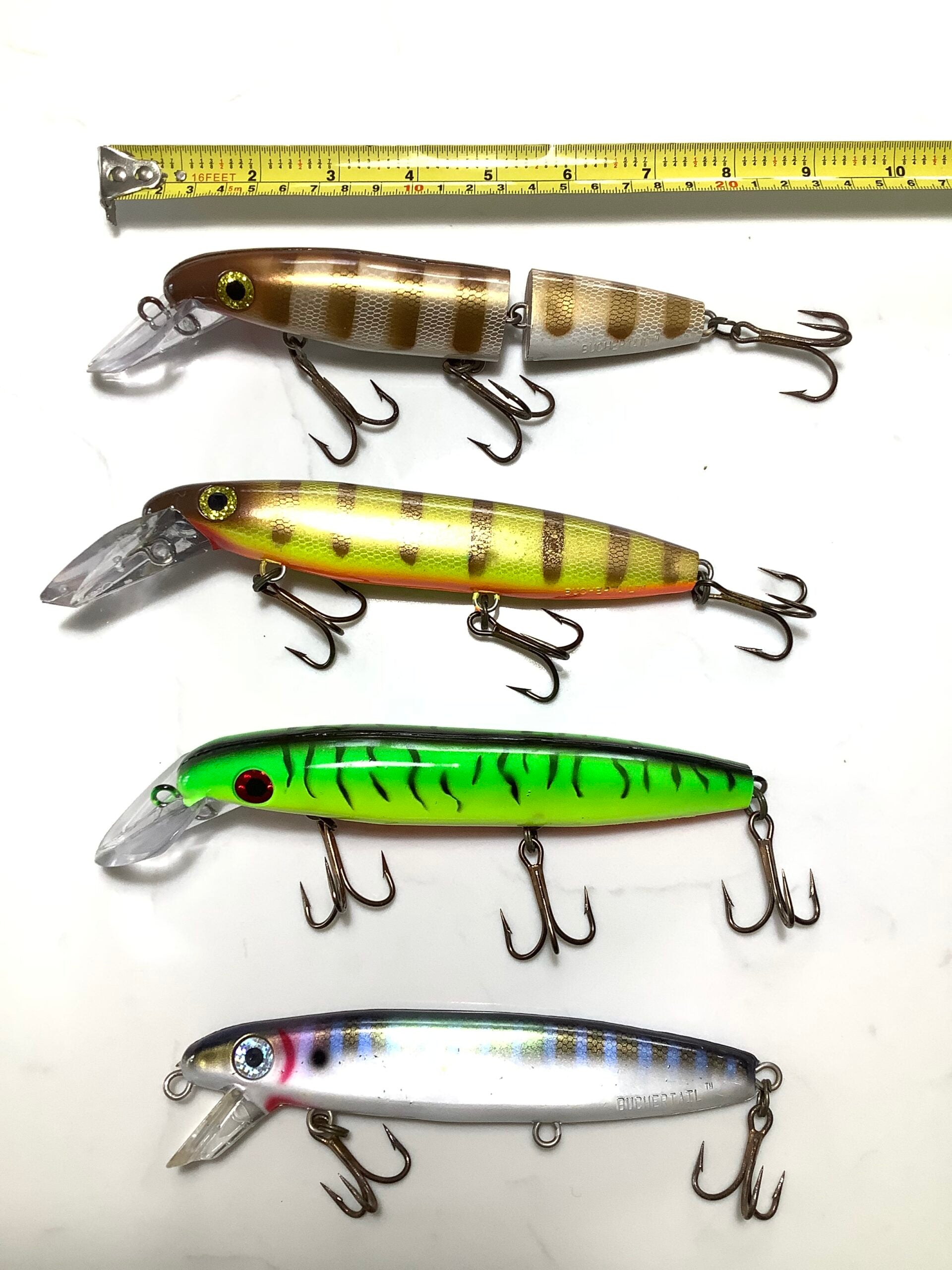 Large Size BUCHERTAIL LURE Baits X 4