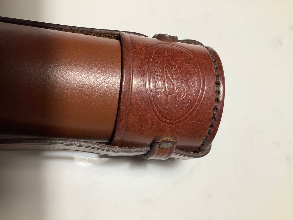 Best Quality HUGH GRIEVE Hand Crafted Saddle Leather Rod Holder