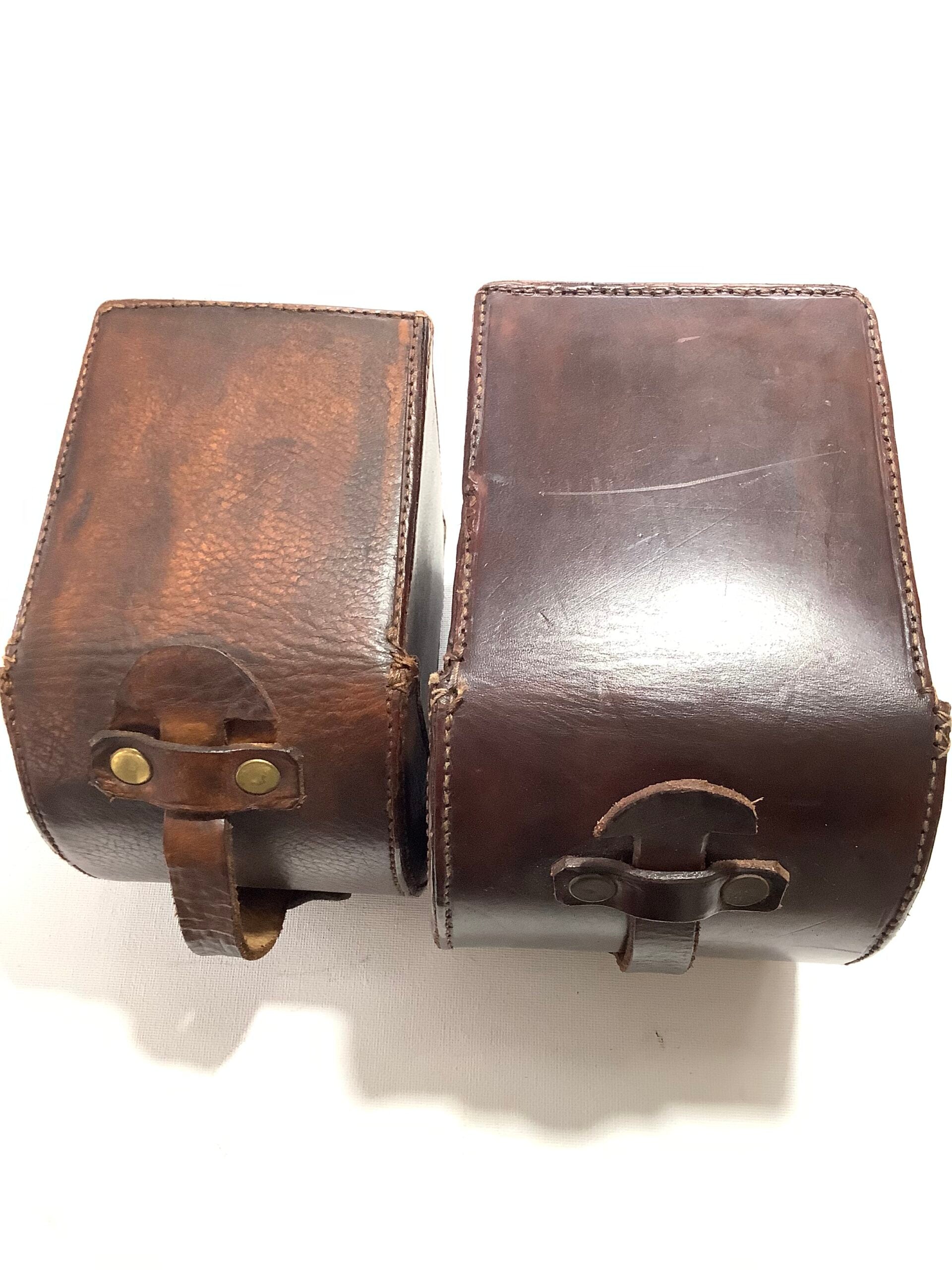 Vintage Block Leather Reel Cases