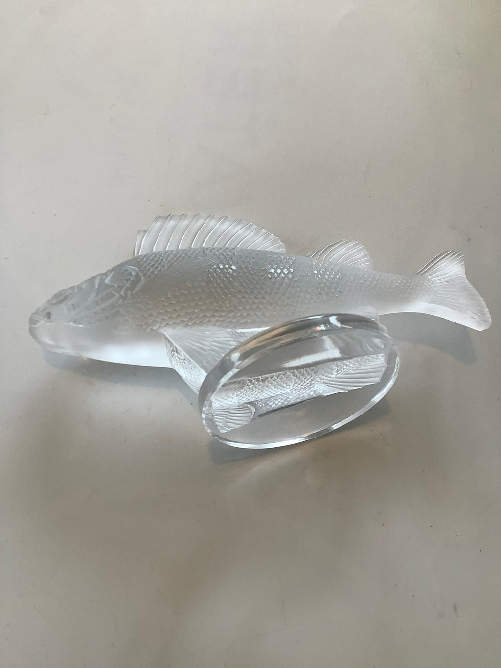 Lalique of France Frosted Crystal Perch
