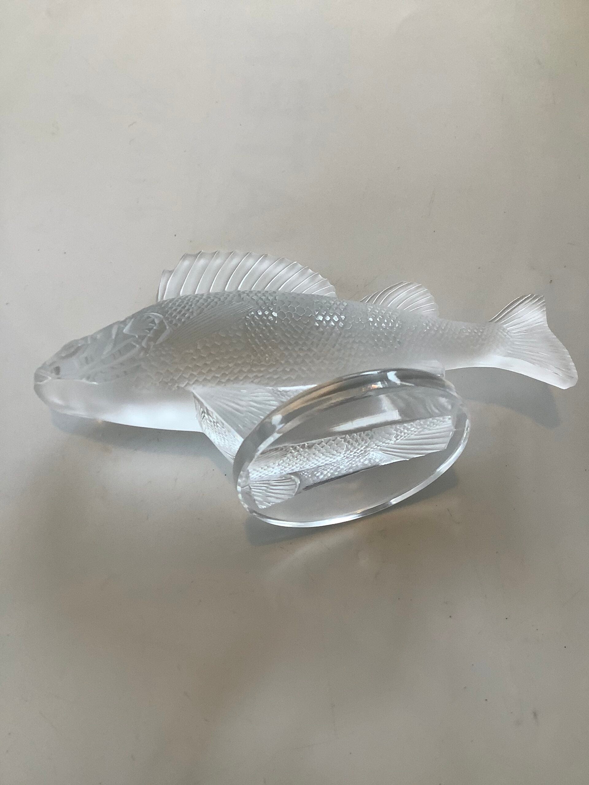 Lalique of France Frosted Crystal Perch