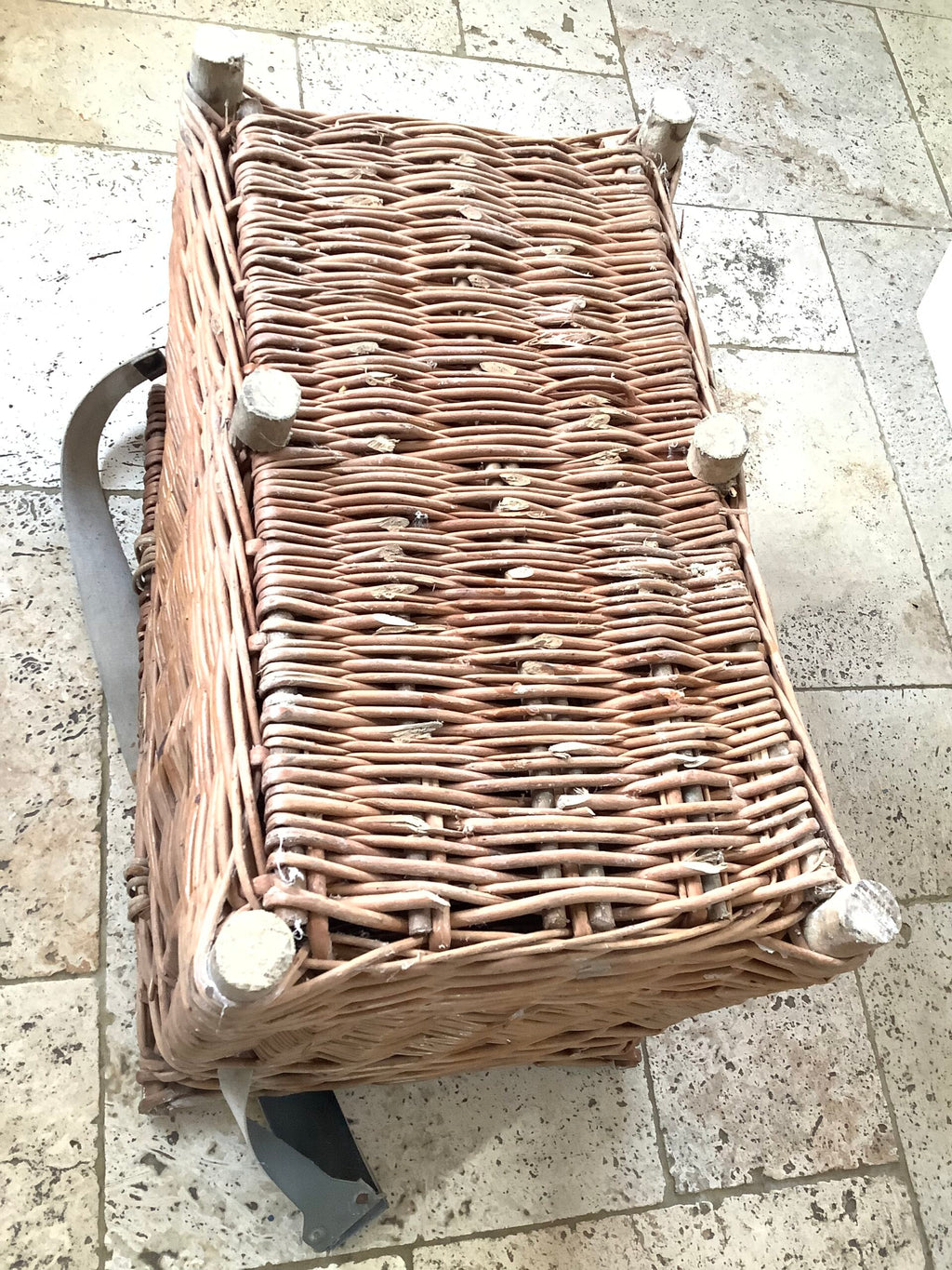 Large Heavy Duty Hand Made Fisherman’s Seat Basket