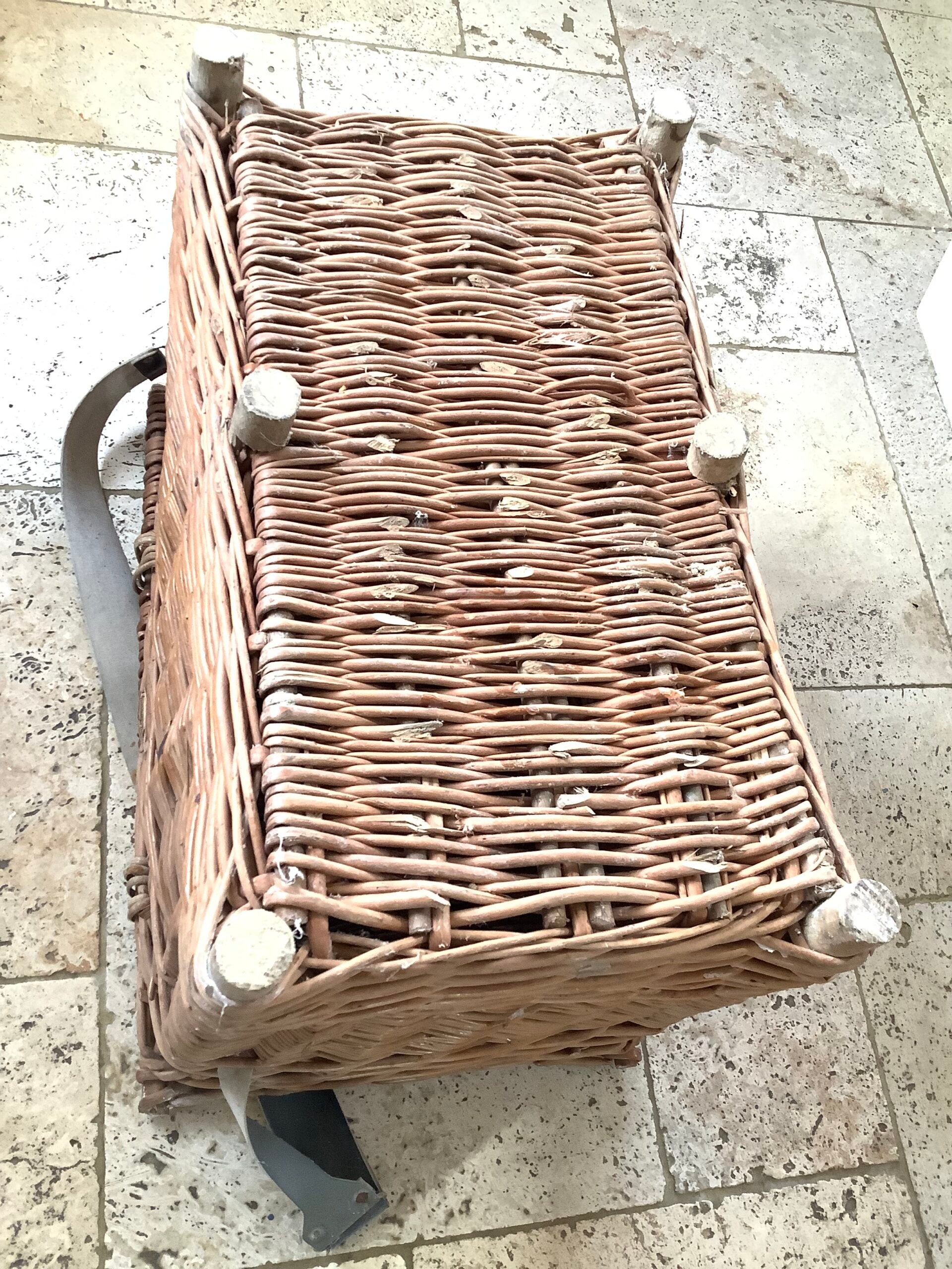 Large Heavy Duty Hand Made Fisherman’s Seat Basket