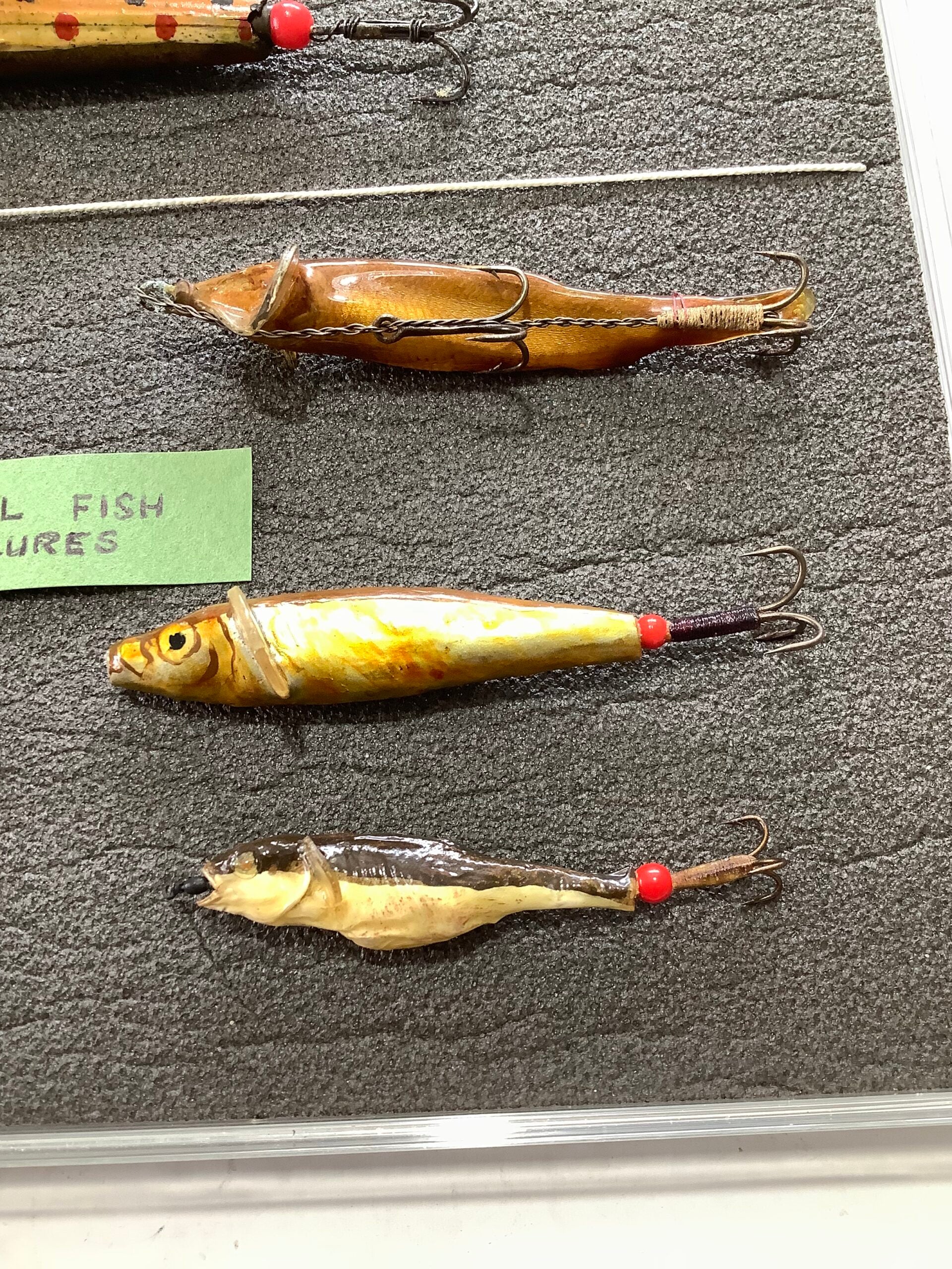 Rare Antique HATTON OF HEREFORD Minnow lures and Real Fish Lures