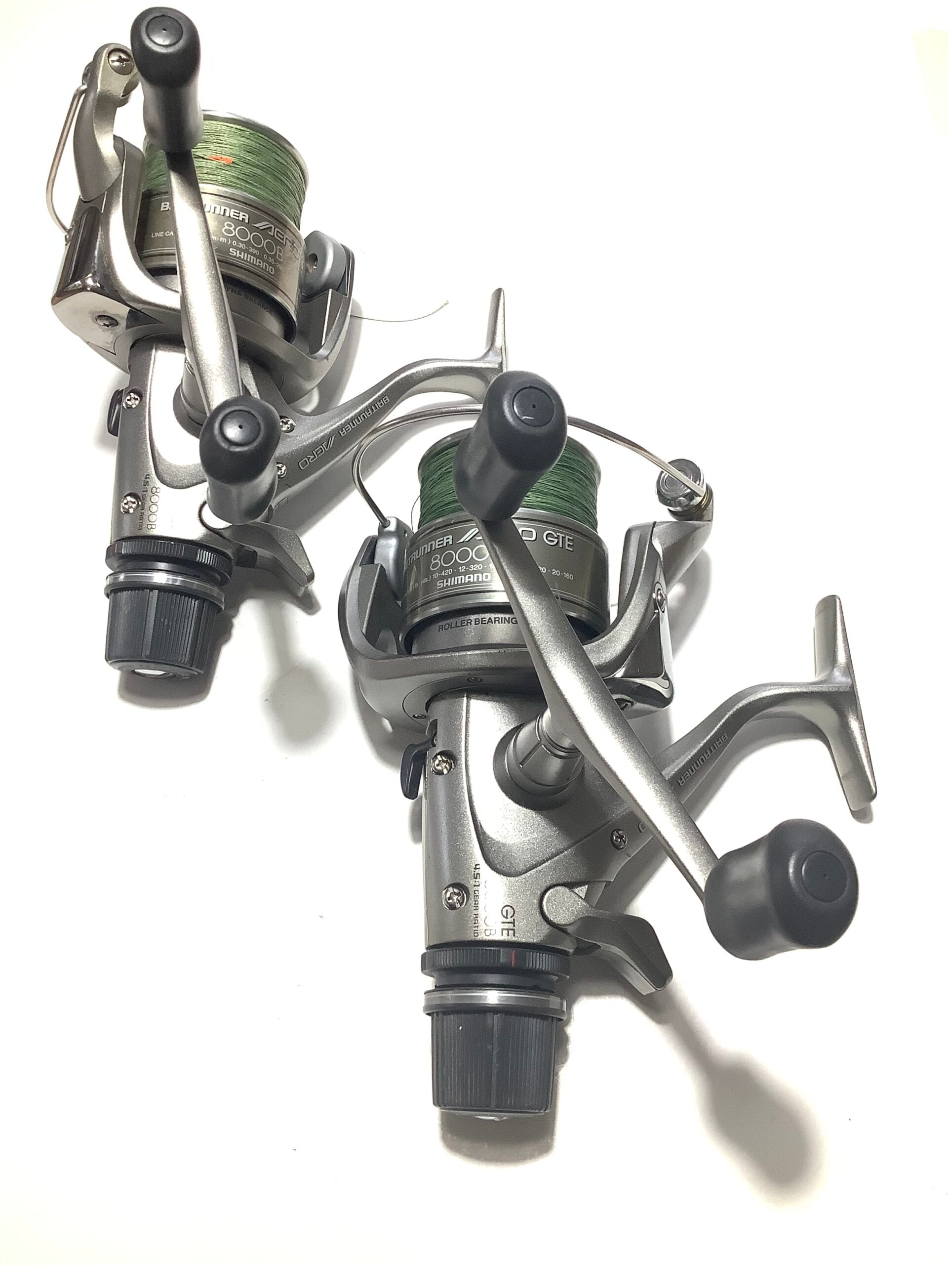 shimano 8000 gte reel Pair of SHIMANO BAITRUNNER 8000 GTE AERO Reels UNIQUE