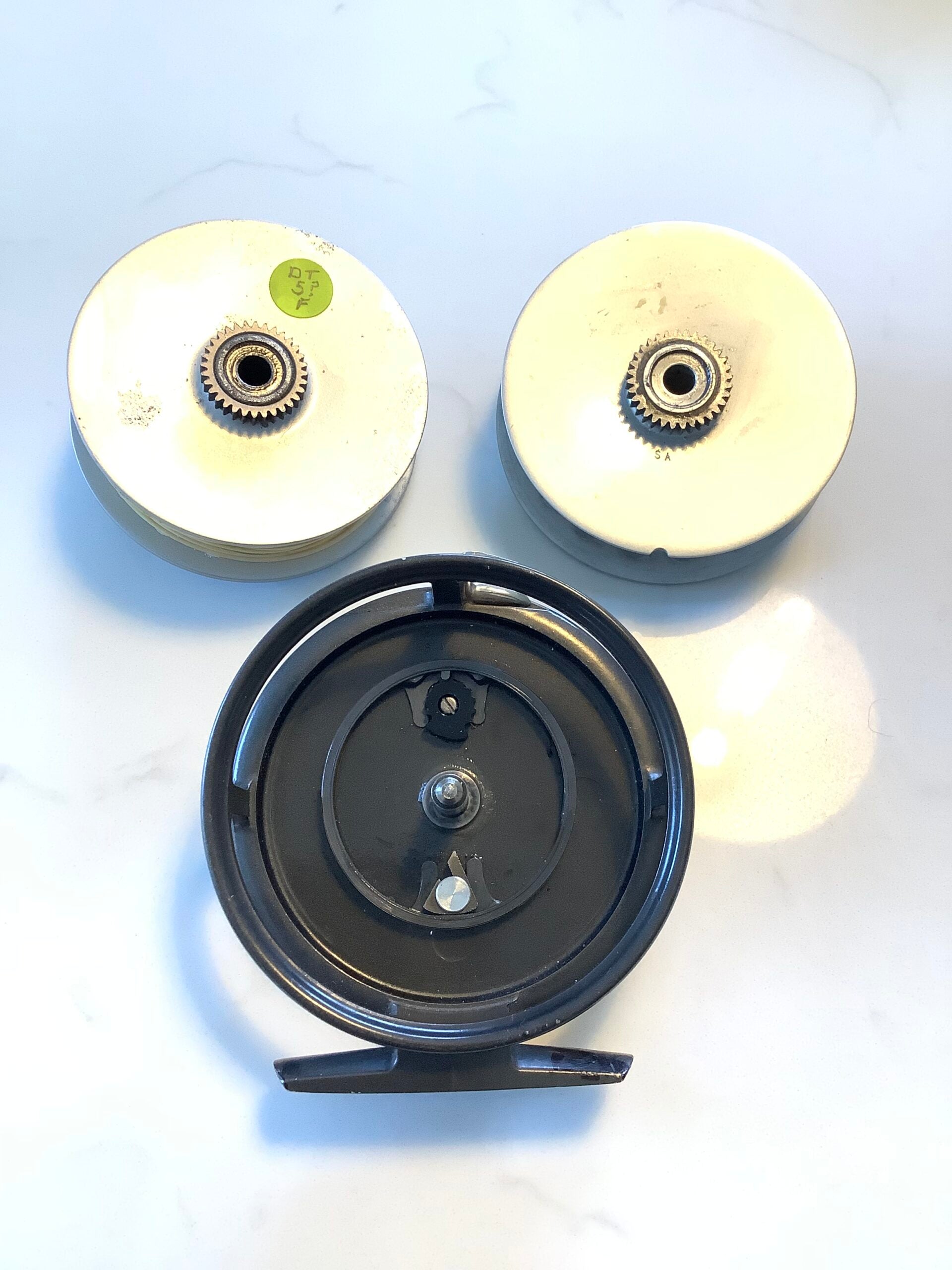 Vintage Hardy Bros VISCOUNT 130 Fly Reel + Spare Spool