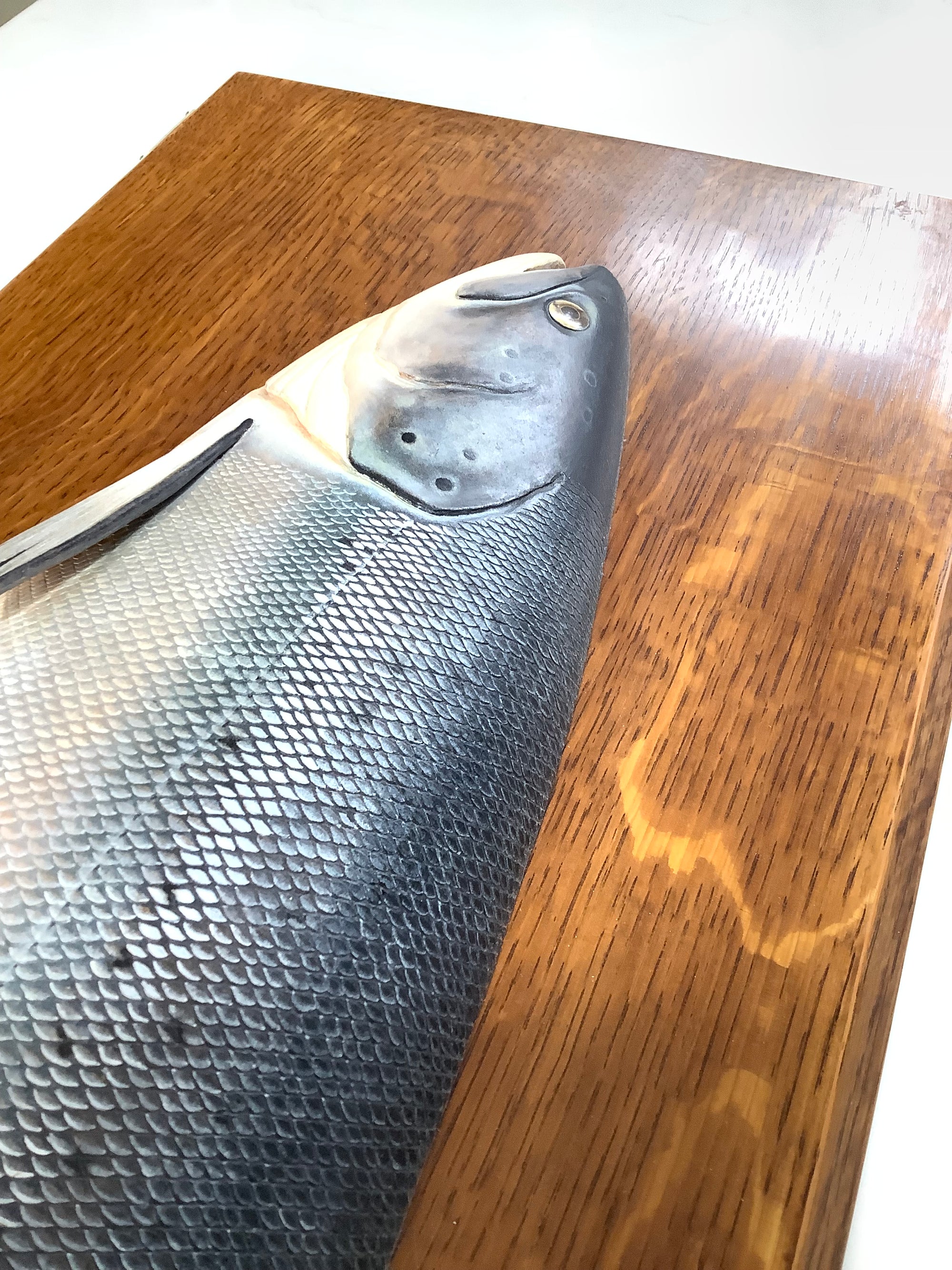 STEPHEN SMITH Masterpiece Hand Carved & Painted ATLANTIC SALMON