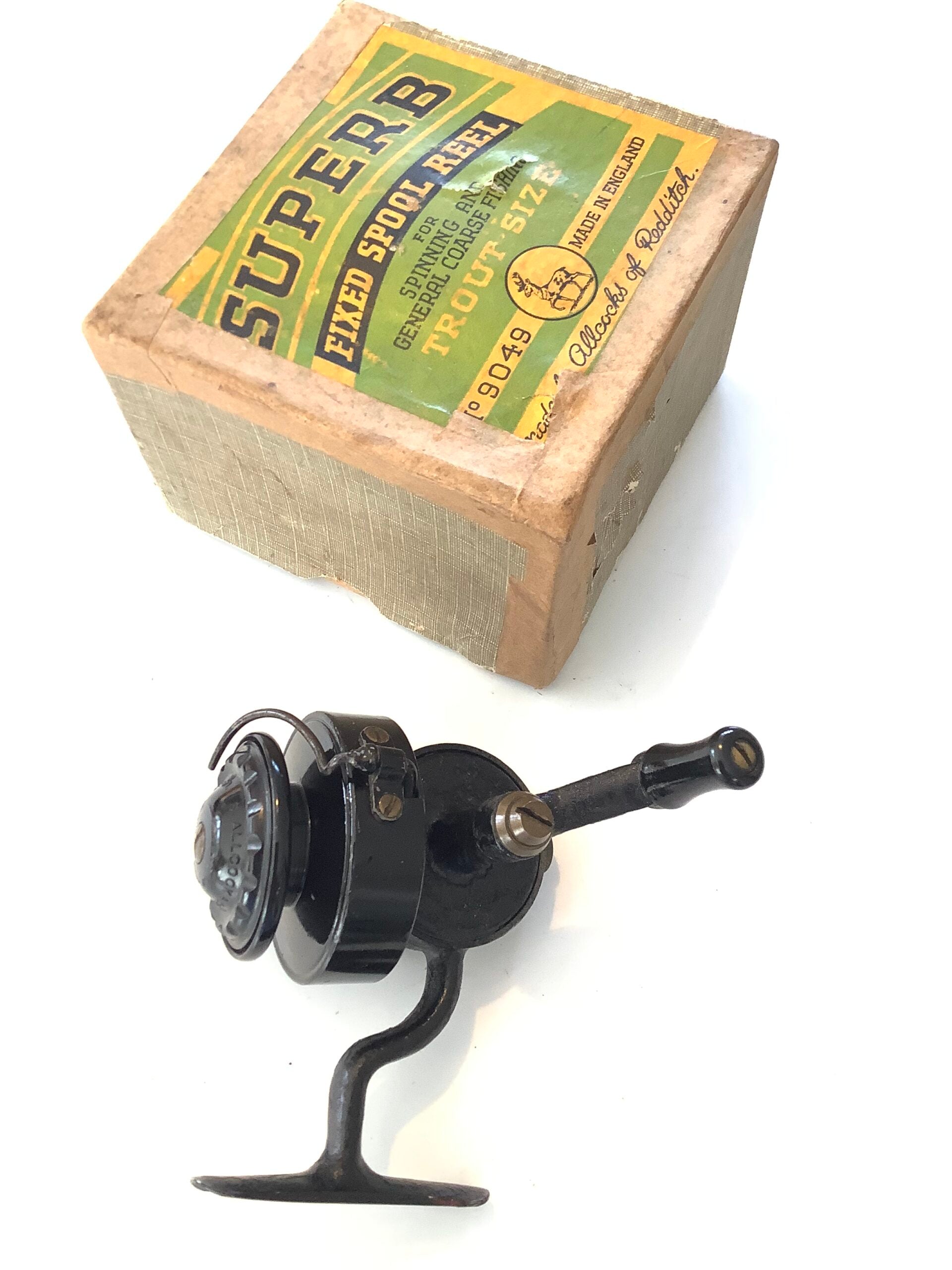 Vintage Allcocks of Redditch “Superb”Reel in original Box