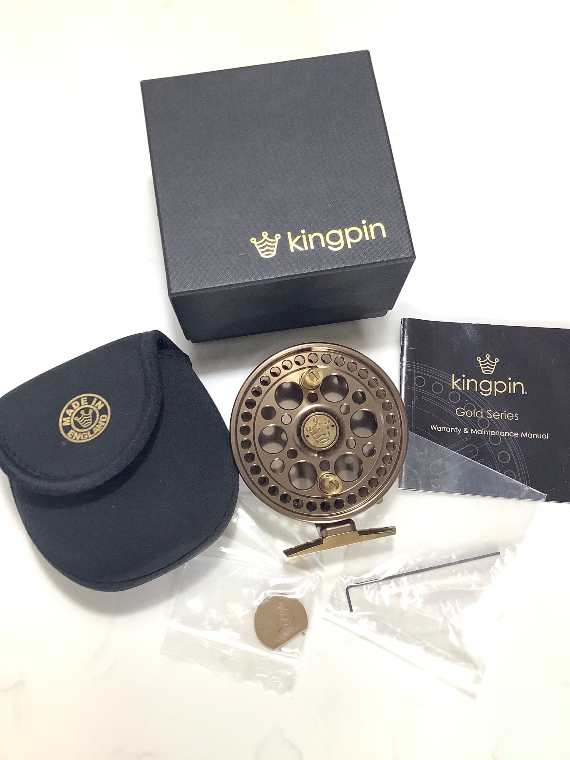 New unused KINGPIN Gold Series REGENCY Centrepin