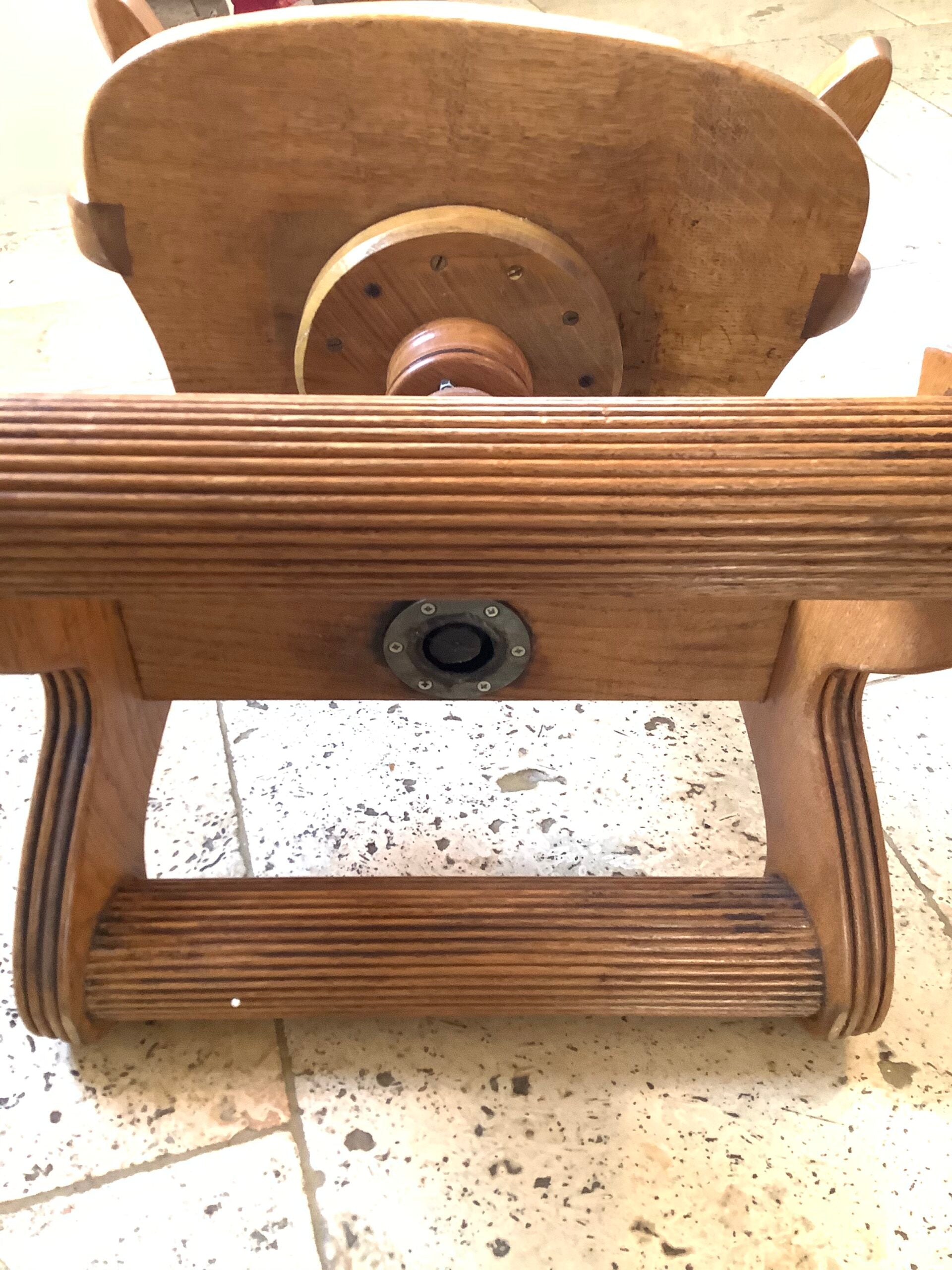 Antique Oak revolving Captains/ Fly tying Chair