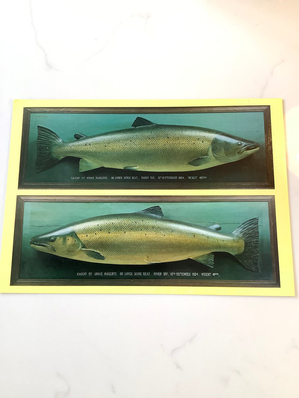Antique P.D MALLOCH 3/4 Wood Block Carved Beautifully Artistically Painted Atlantic Salmon 1936