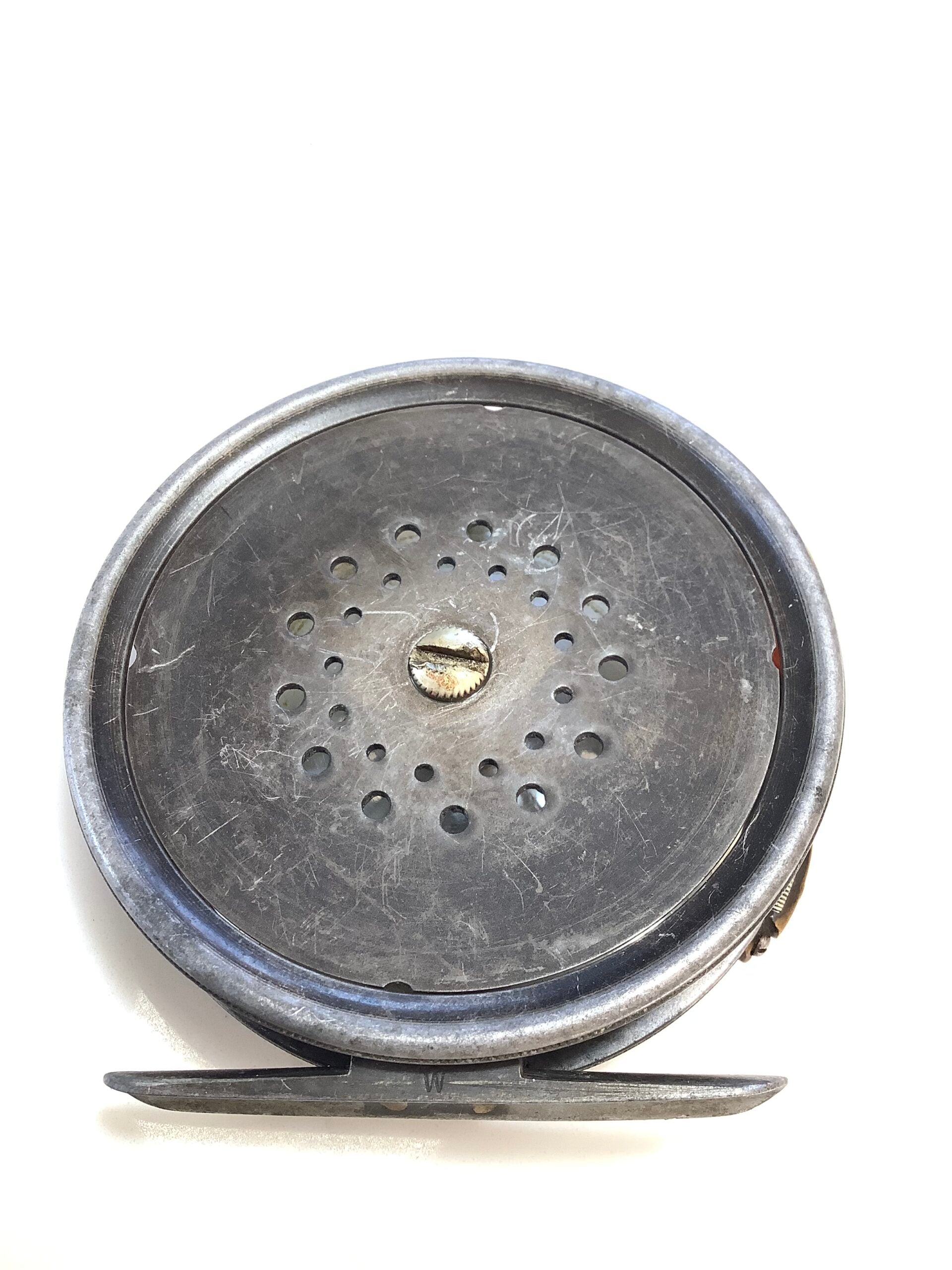 Rare Antique HARDY BROS Red Agate Perfect 3 5/8” Trout Fly Reel
