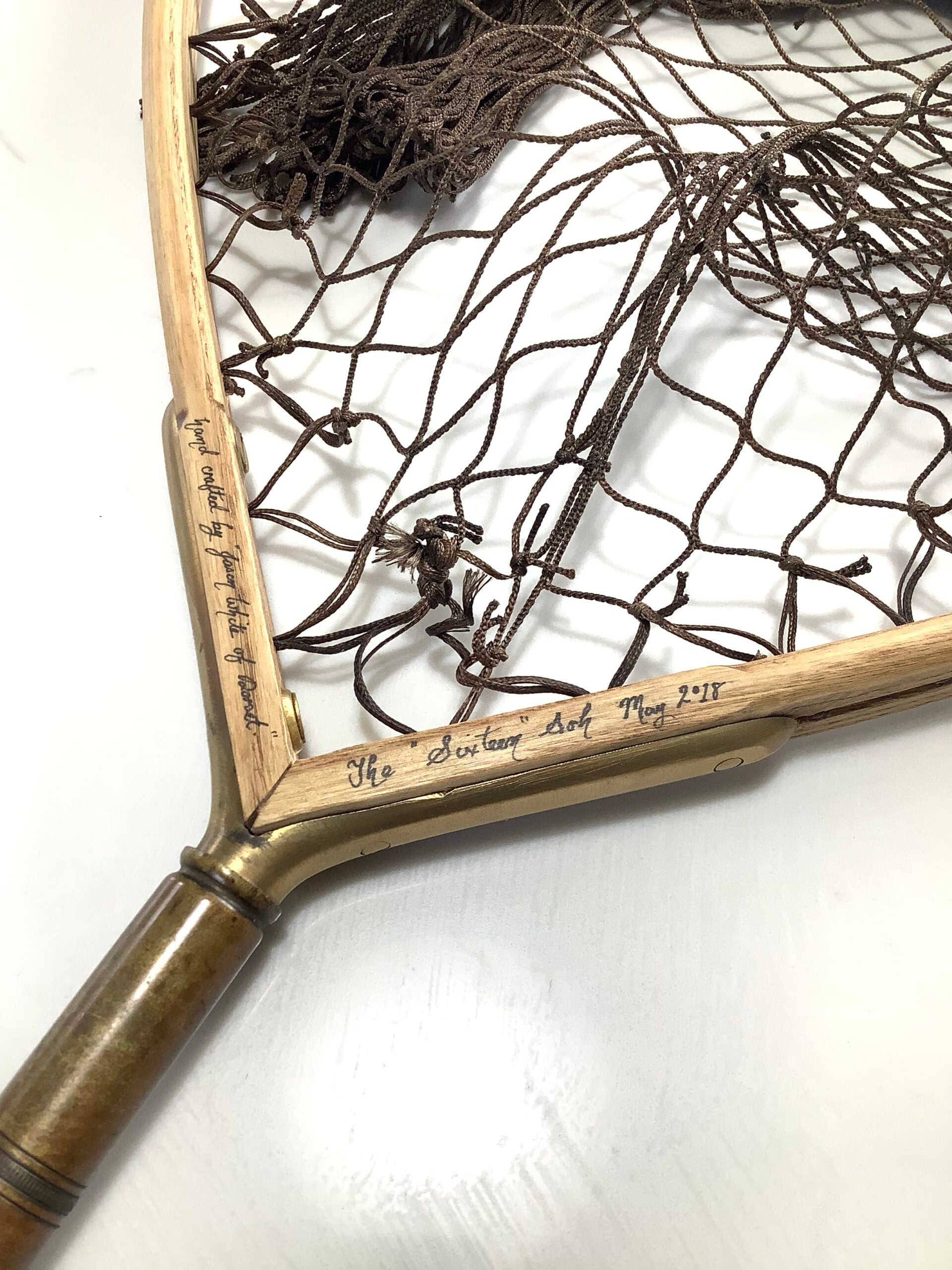 Traditional Ash Framed 16” Net By J.White GOLDEN SCALE CLUB 2018