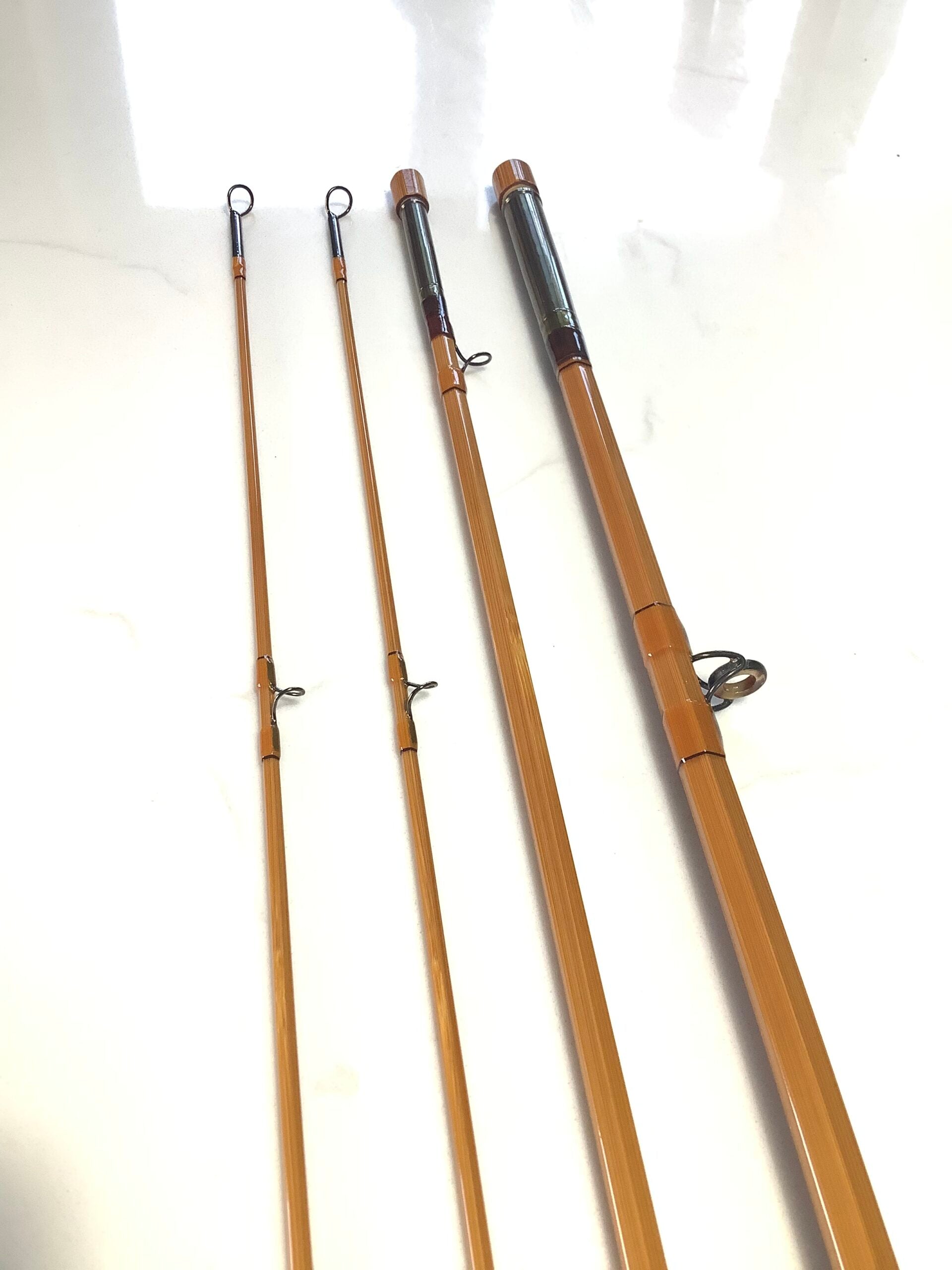 Stunning H.L.JENNINGS Built Cane 3 piece 8ft #5 Fly Rod