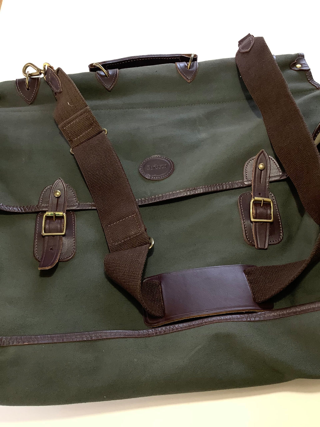 Vintage Large BARBOUR Fisherman’s DOUBLE Hold-all Bag