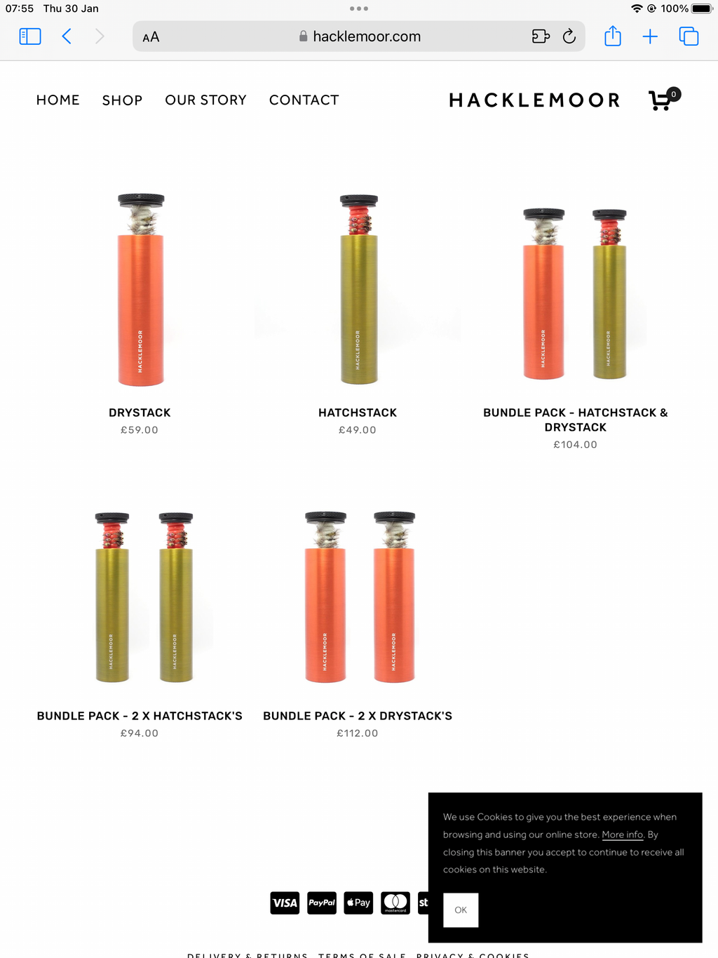 New concept HACKLEMOOR Fly Holder with a good selection of Flies