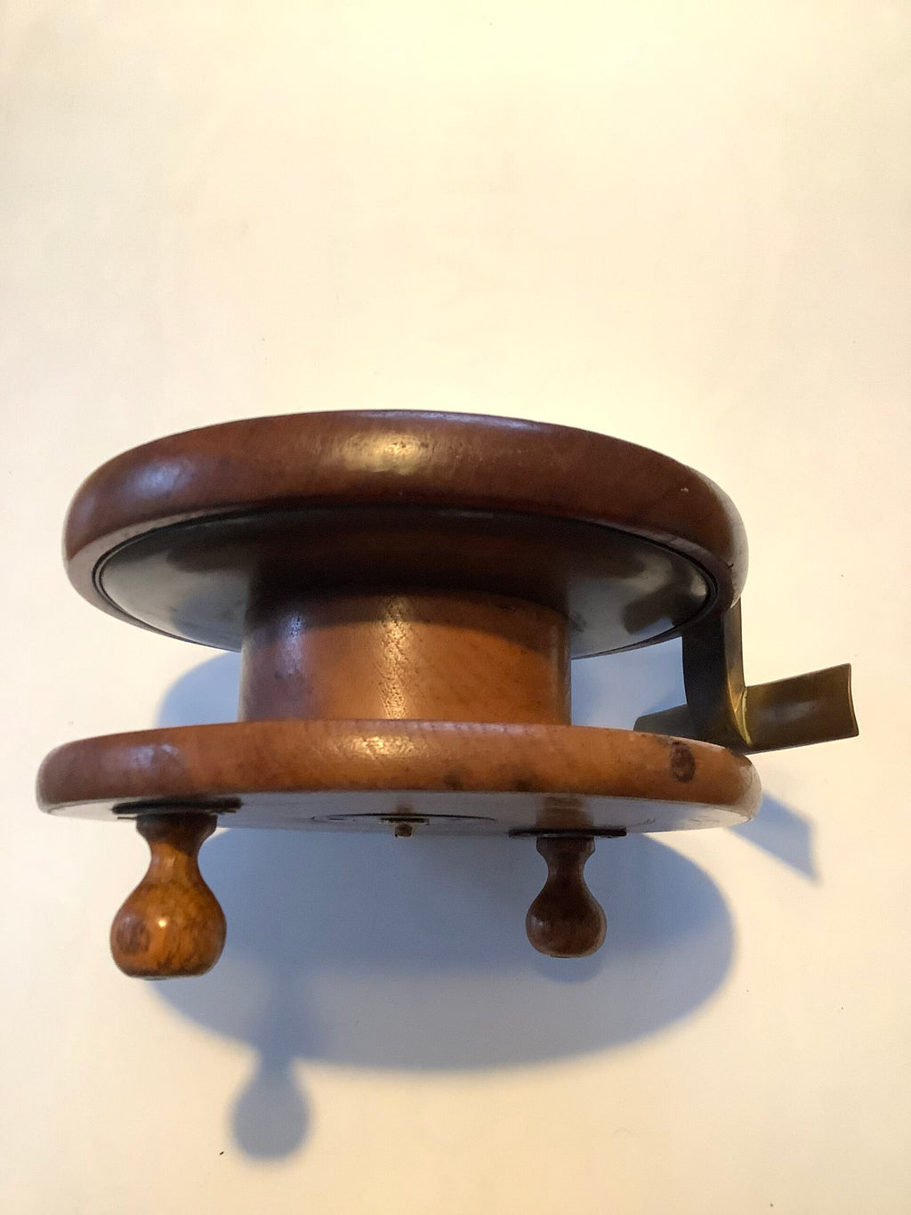Antique Milwards Large Mahogany Brass Slater Latch Reel
