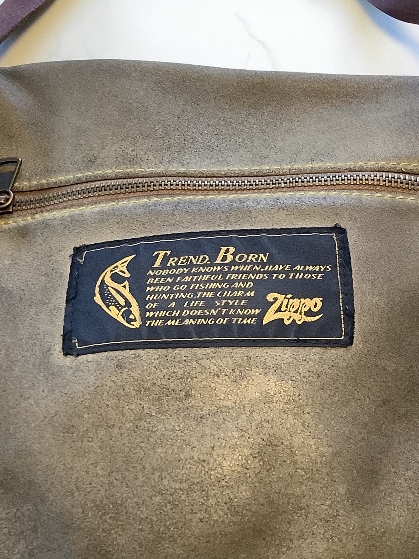 Italian Designer Quality Leather Canvas Fishing/Hunting Bag