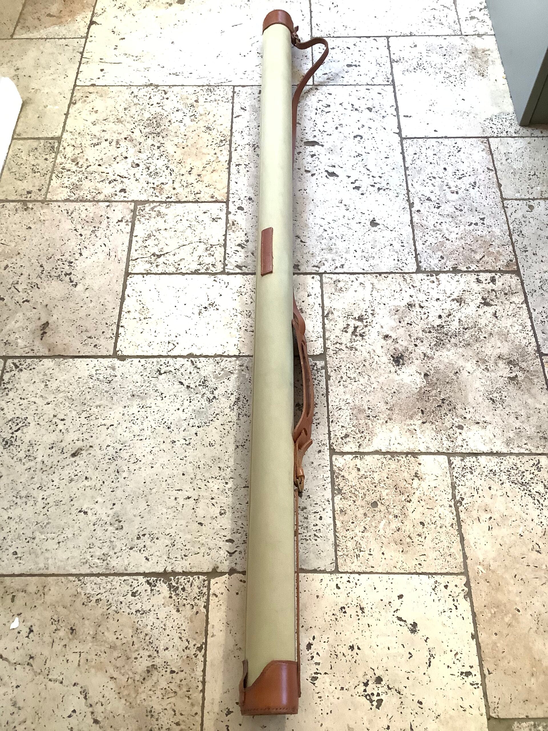 Best Hand Crafted Leather Canvas Rod Holder by KINGFISHER OF STOW