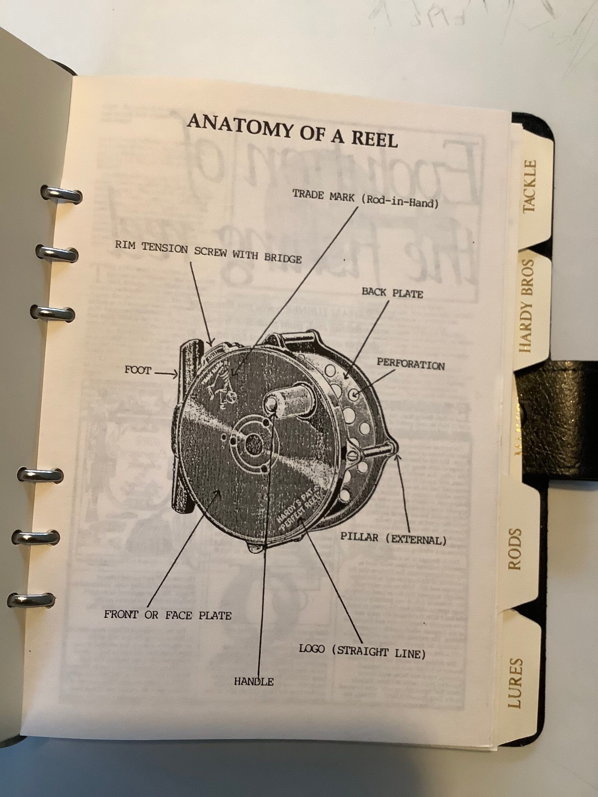 Fishing Tackle A collectors leather Log book by Graham Turner
