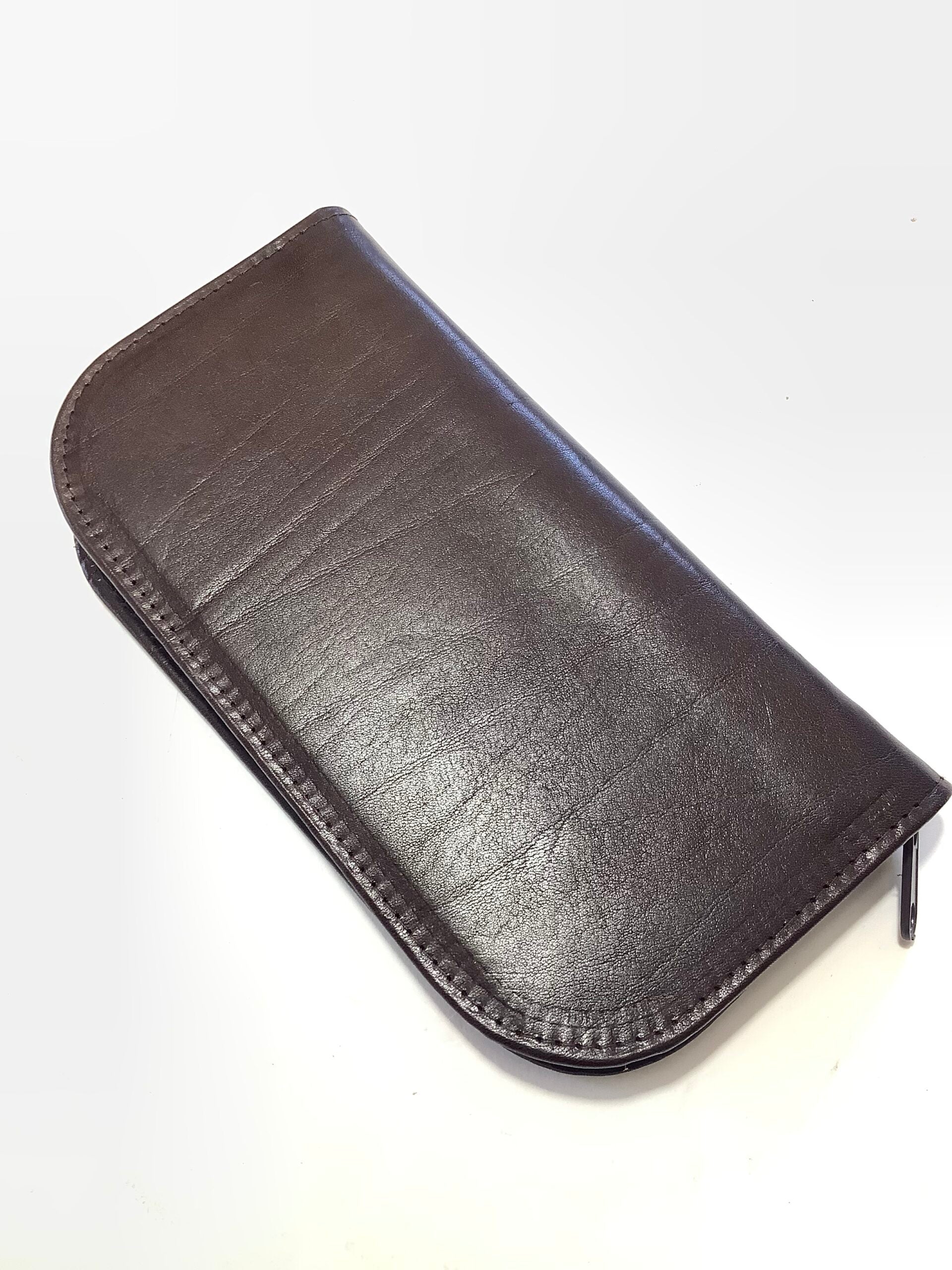 FARLOWS OF LONDON PALL MALL LEATHER SALMON FLY WALLET WITH SELECTION OF NEW UNUSED DRESSED SALMON FLIES