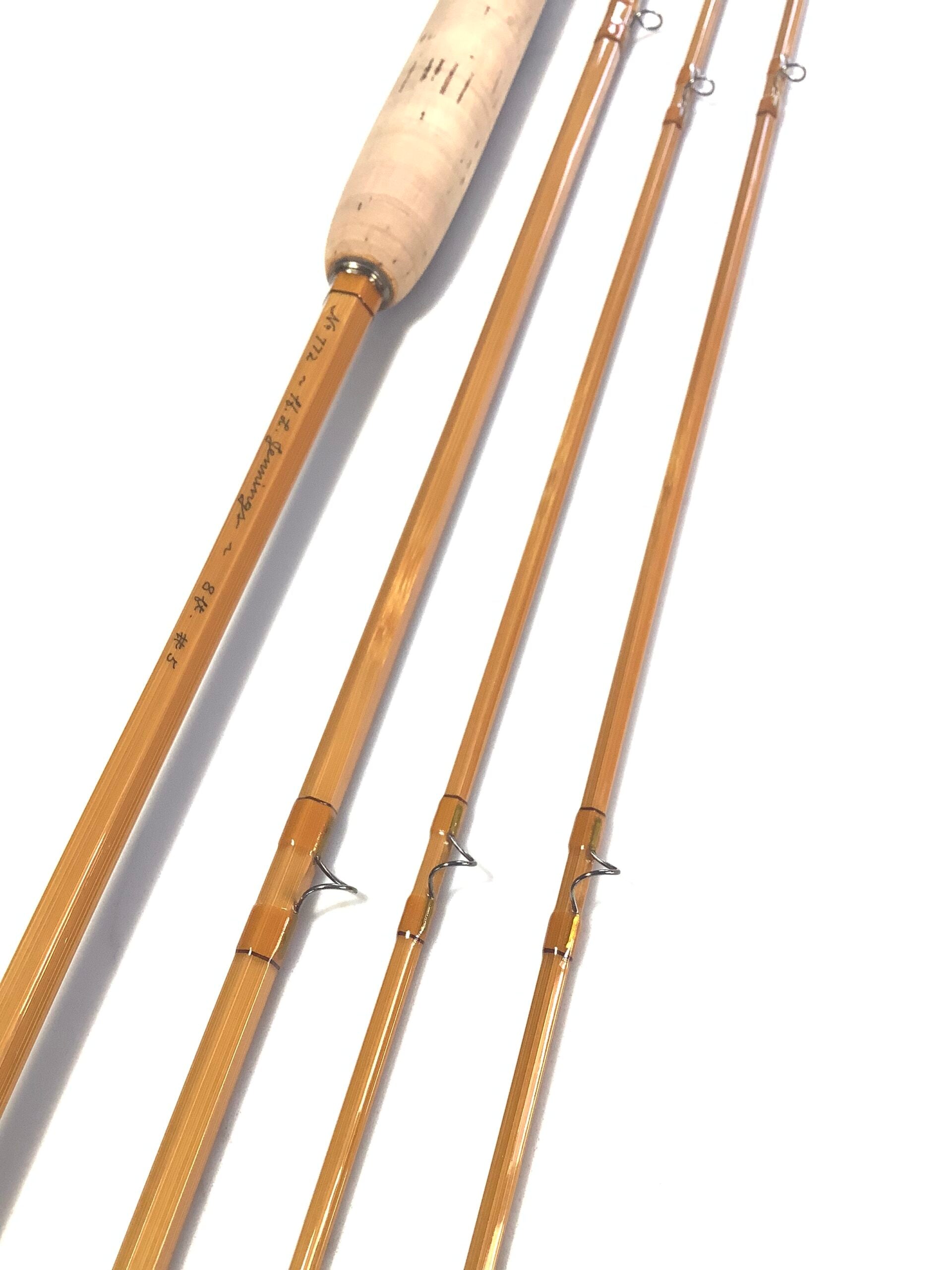 Stunning H.L.JENNINGS Built Cane 3 piece 8ft #5 Fly Rod