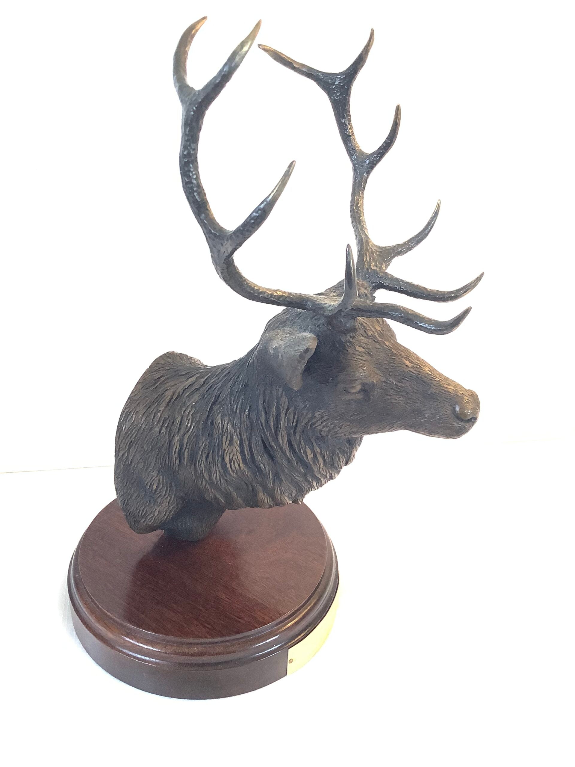 Limited Edition Bronze STAG By WILLIE FORBES Royal Taxidermist at Balmoral and Wildlife Artist in Braemar)