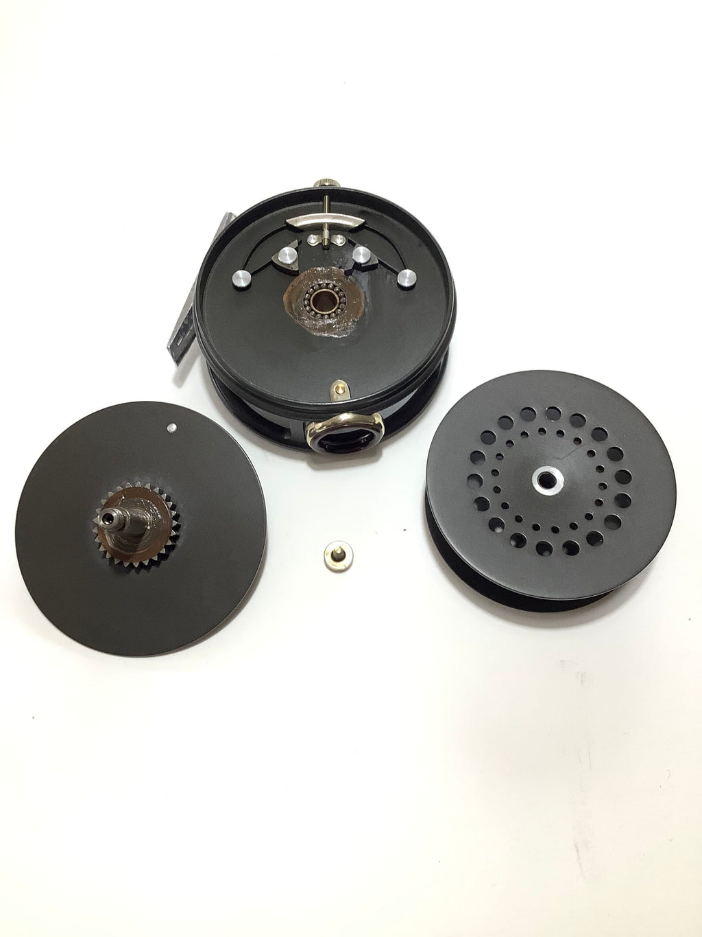 Rare LEFT HAND Hardy Bros Perfect 33/8” Fly Reel