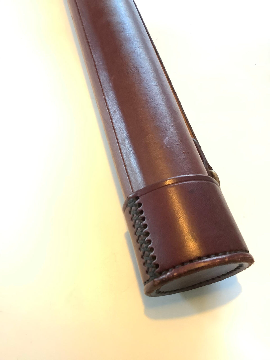 Bespoke hand made leather rod carrying protector