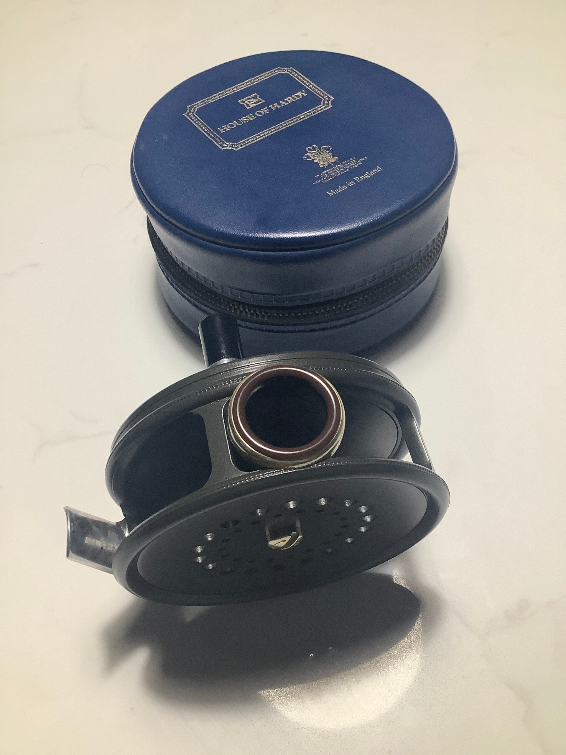 Rare LEFT HAND WIND Hardy Bros 3 3/8” PERFECT Fly Reel