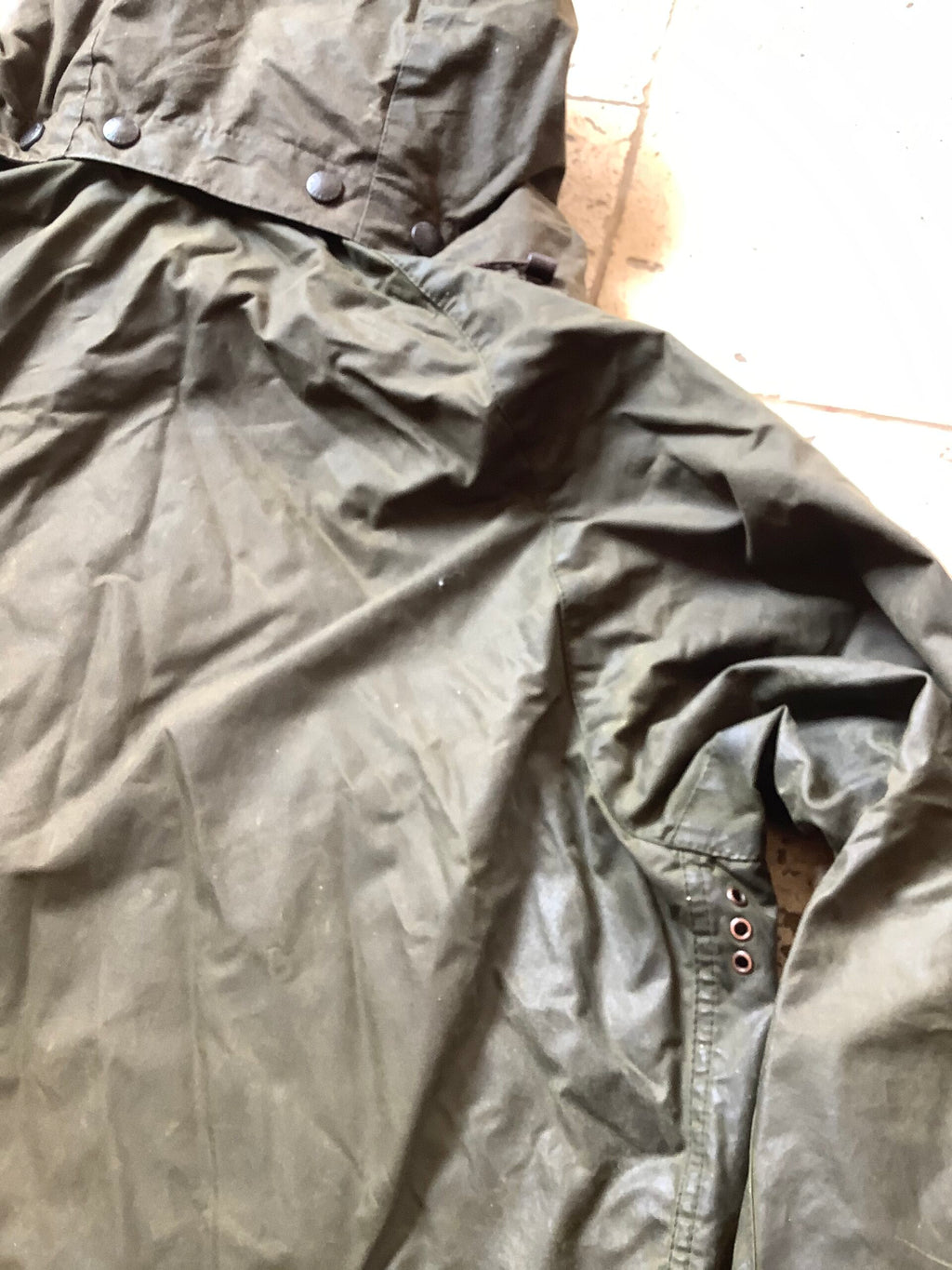 Vintage Barbour Bedale Wax Jacket With Hood