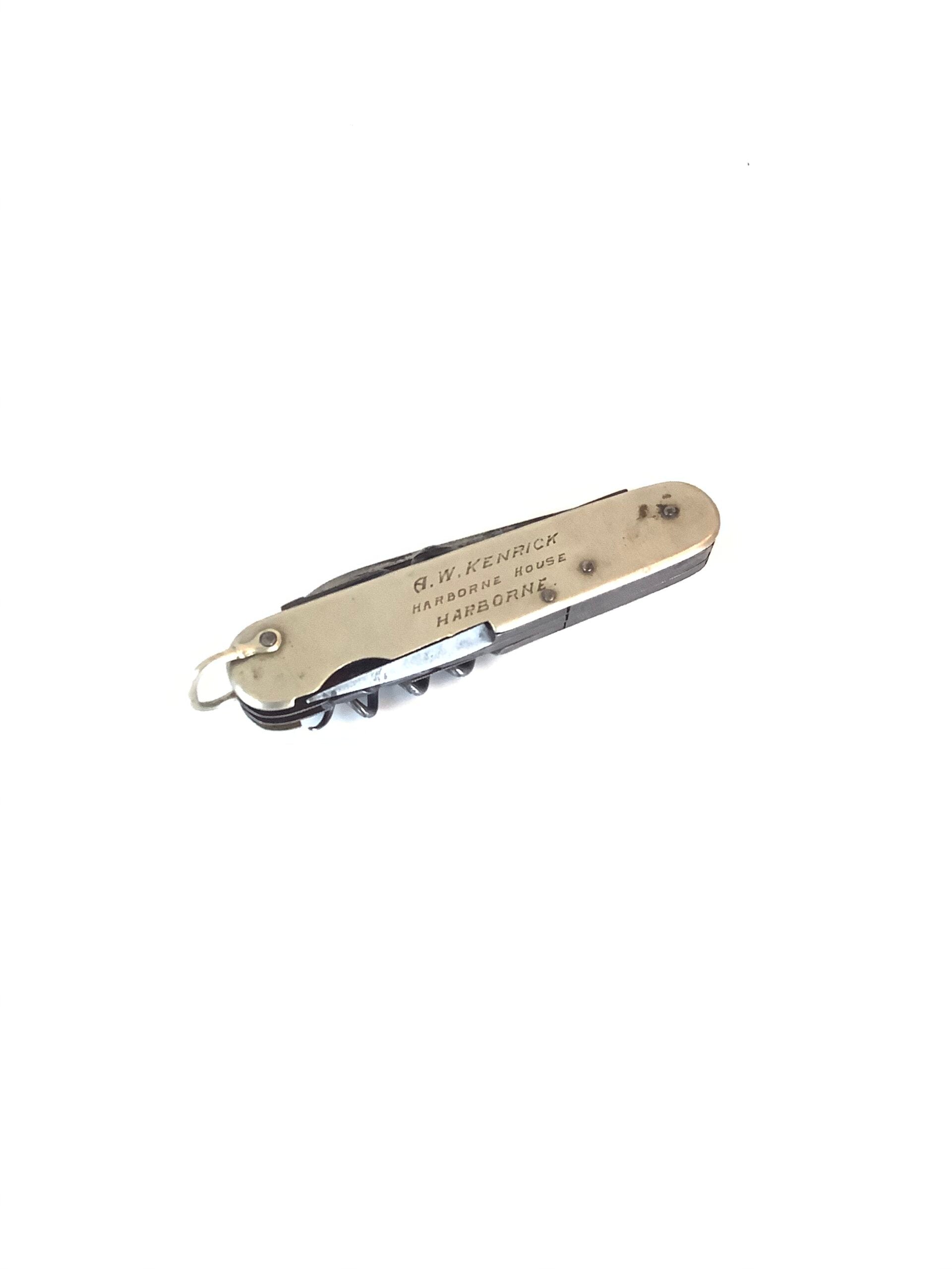 Antique multi tooled pocket knife