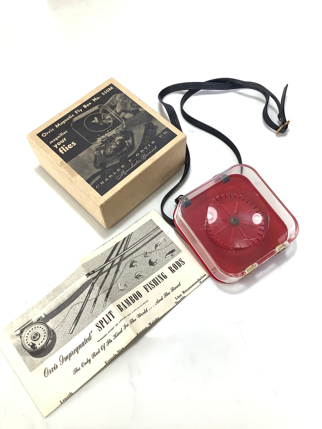 Vintage Rare ORVIS Magnetic Magnifyer Boxed Unused