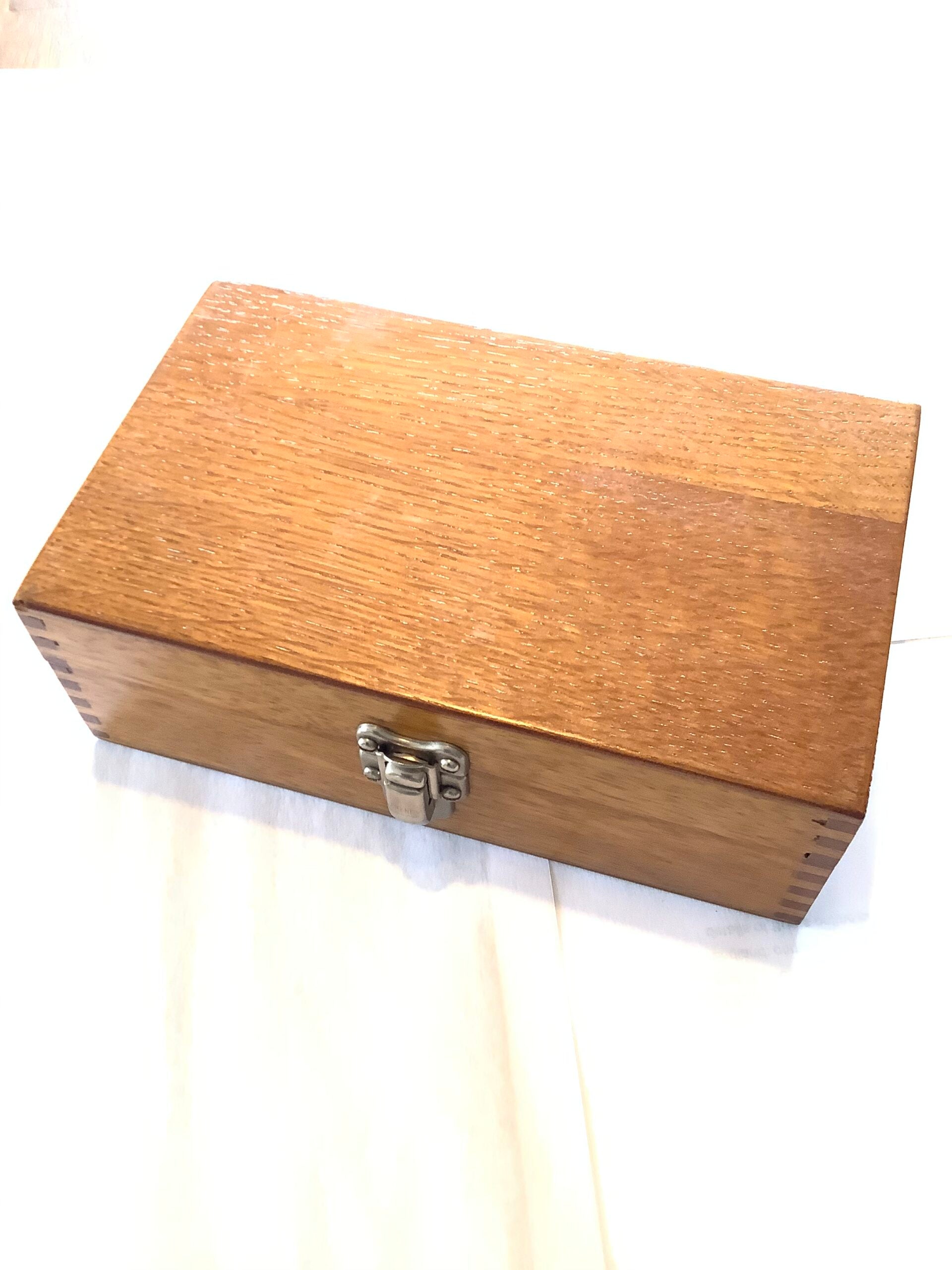 Vintage Hardy Bros Oak Tackle box