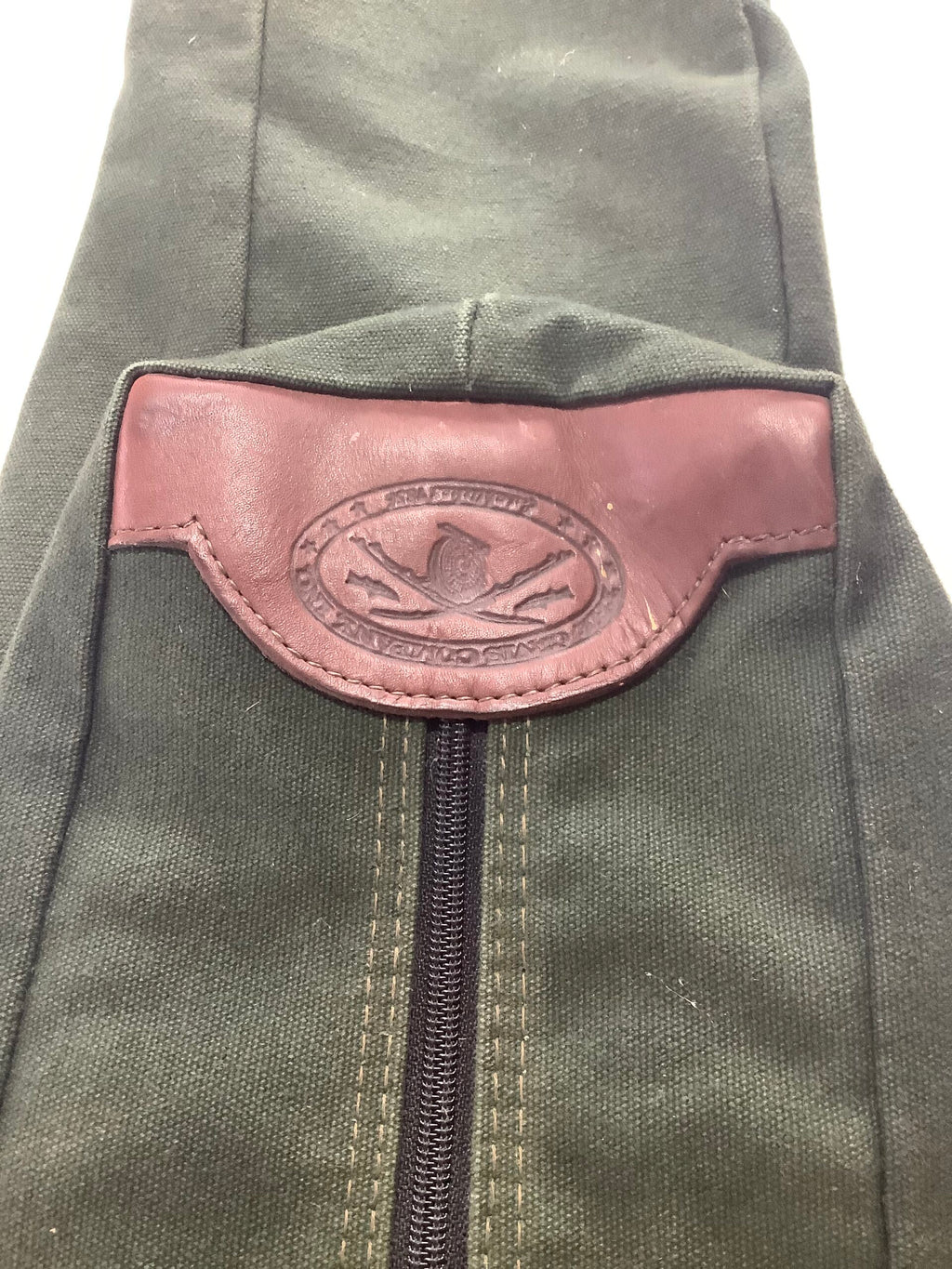 ORVIS LEATHER CANVAS ROD HOLD-ALL