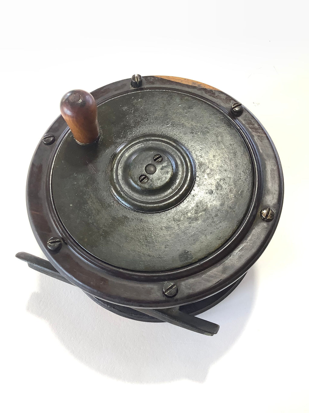 Antique Perth Salmon Fly Reel 4 1/2” Wide Drum