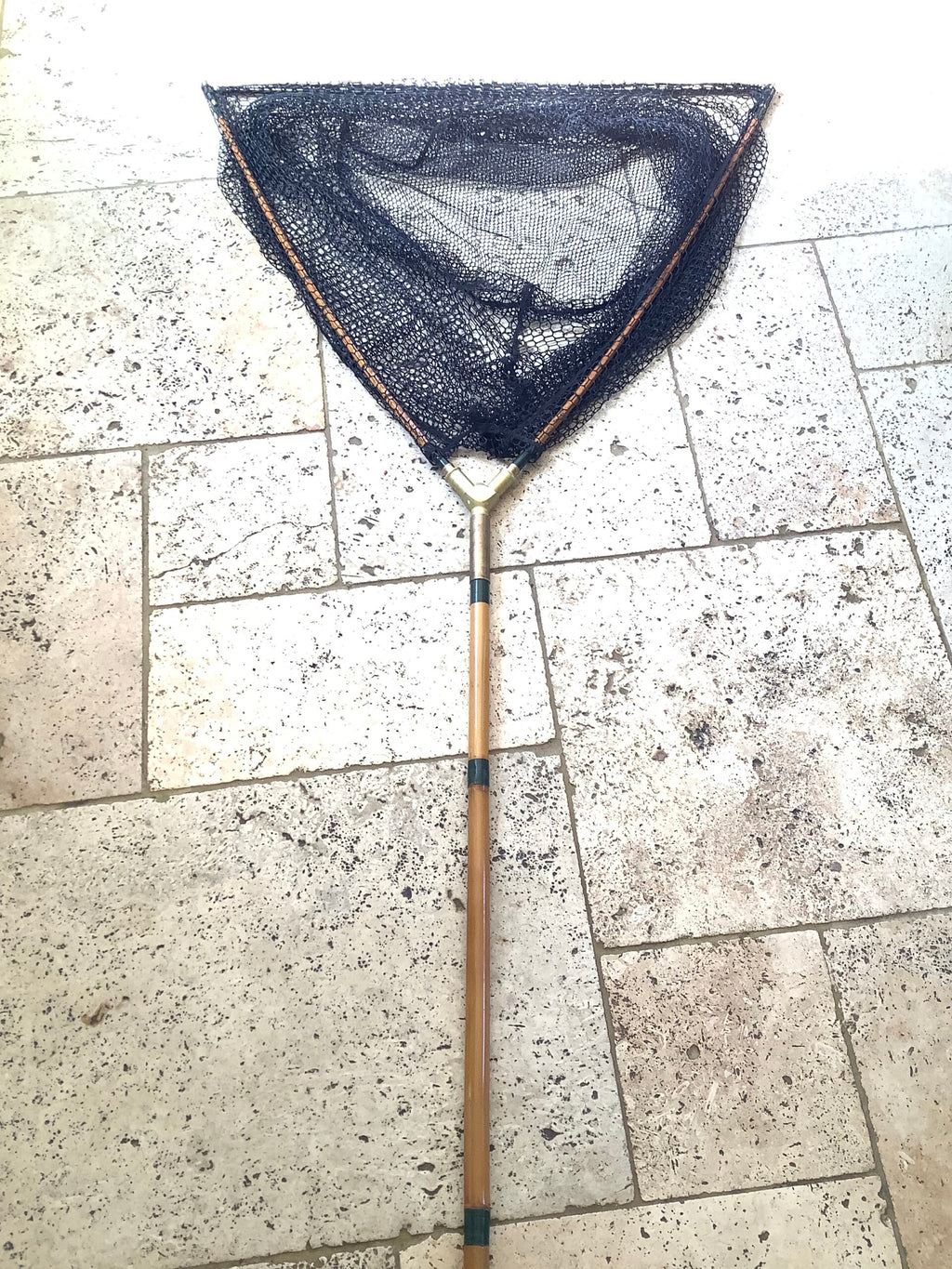 Hand built Tonkin Cane Landing Net by Dave Austin belonged to Martin James M.B.E