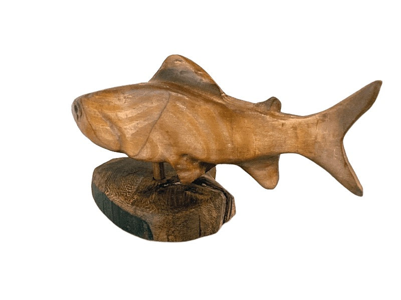 Alan Glasby Hand carved Grayling Sculpture