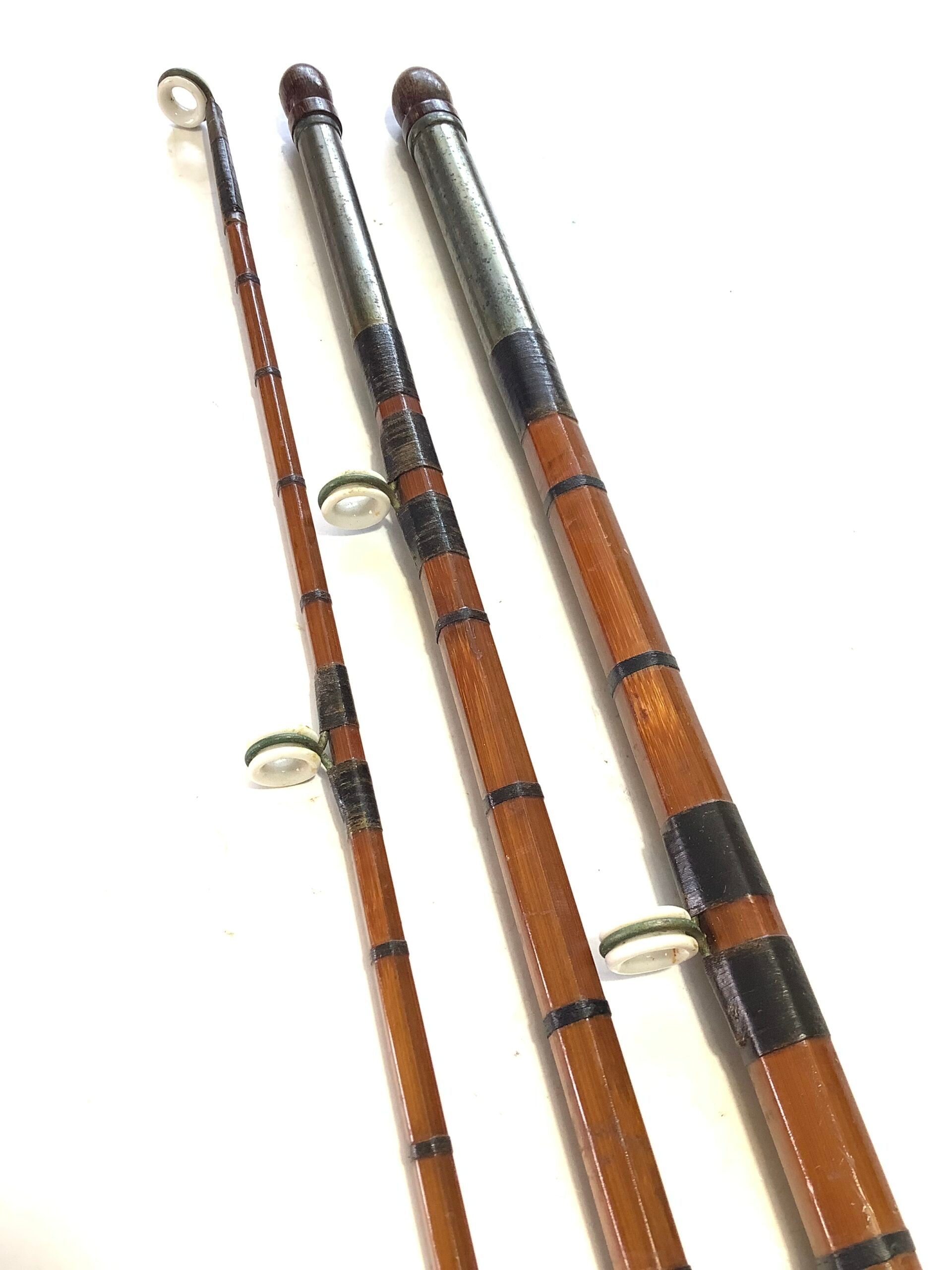 PERCY WADHAMS 9ft Built Cane Spinning Rod