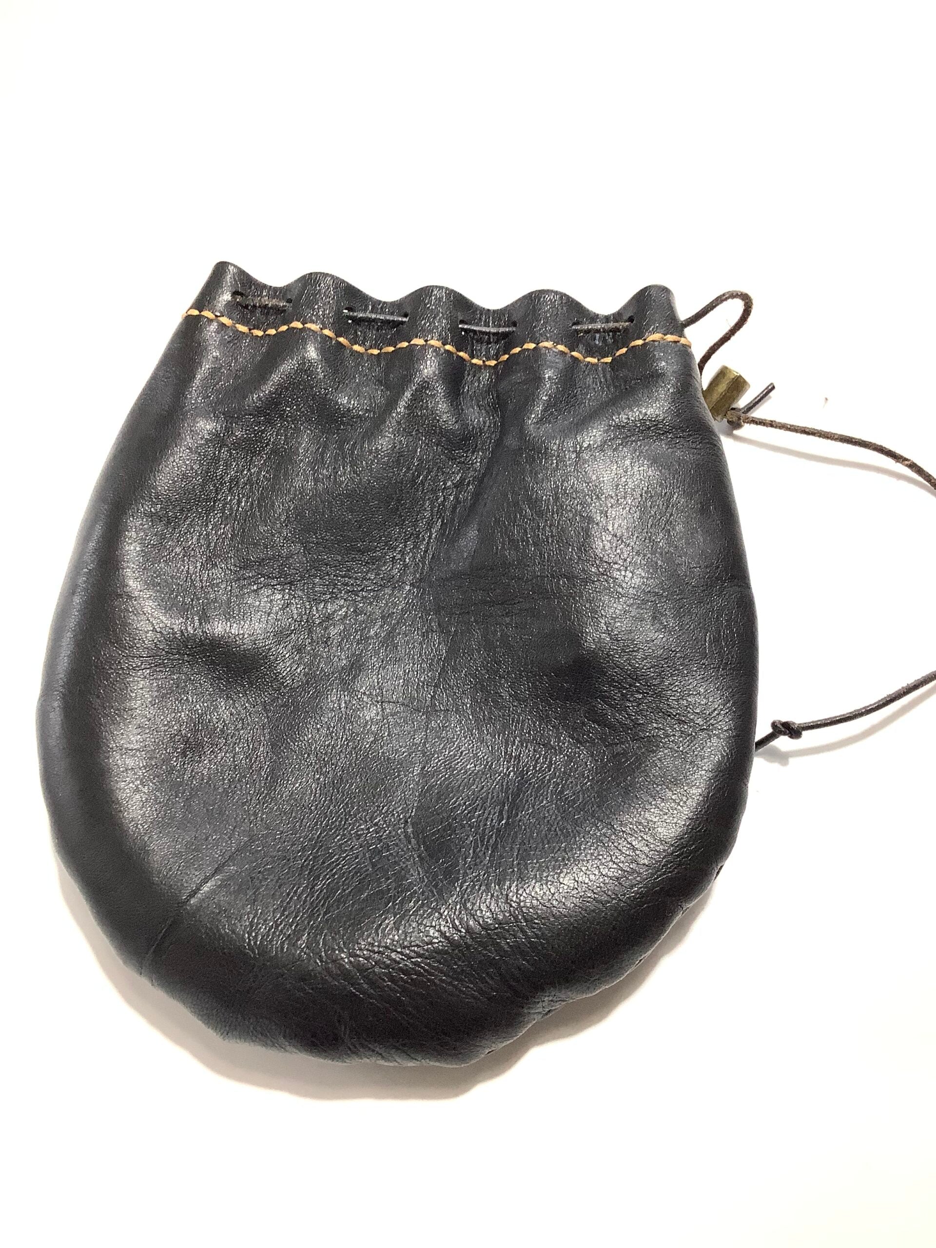 Leather Sheep Skin Lined Reel Bag By Andy Batchelor