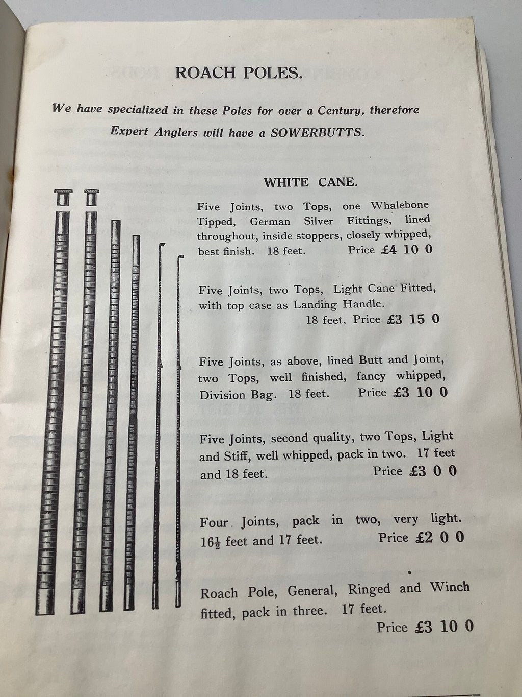 Antique T.H.SOWERBUTTS Fishing Tackle Catalogue/Guide