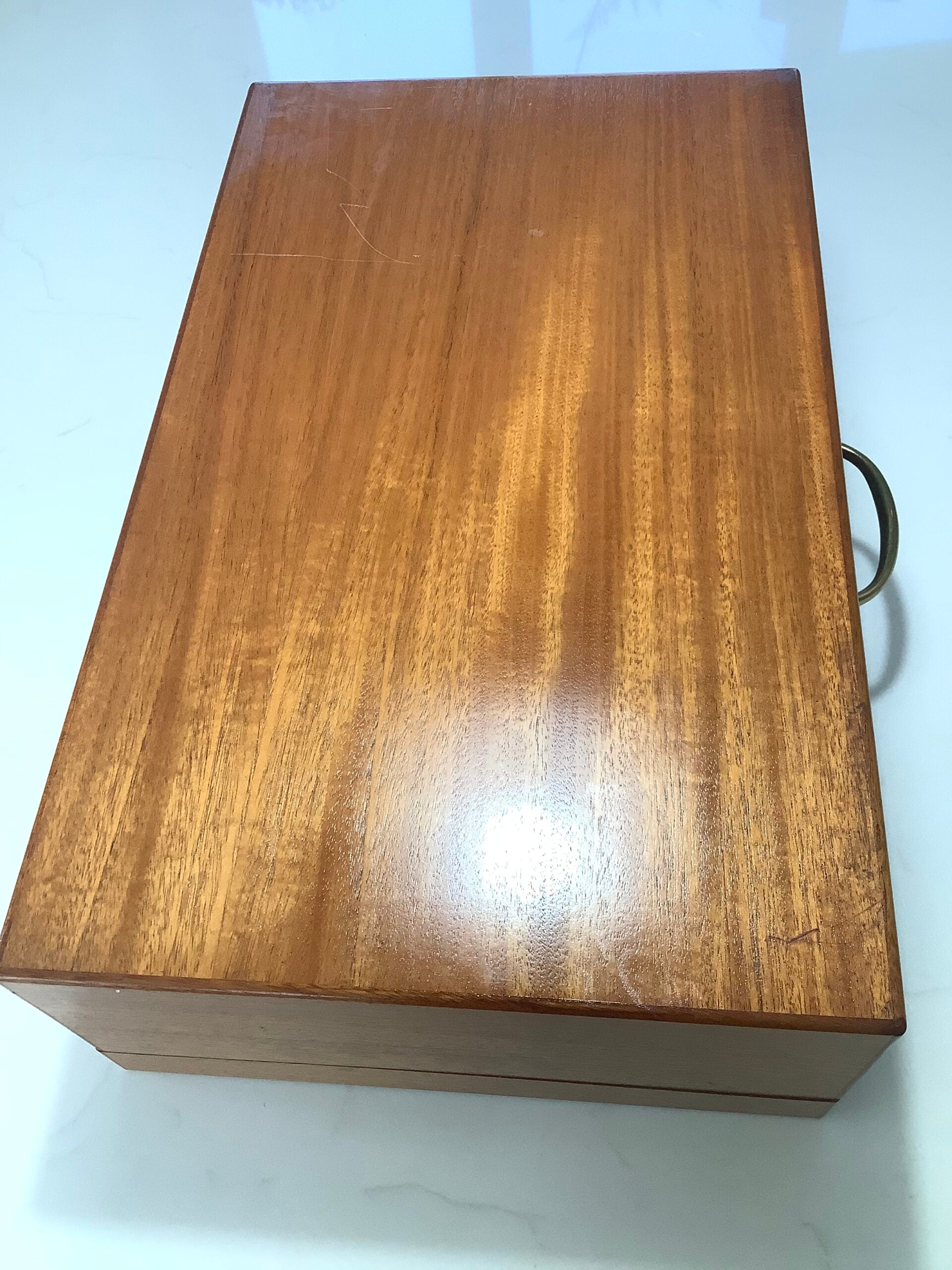 Richard Wheatley Large Mahogany Fly Tyers Cabinet