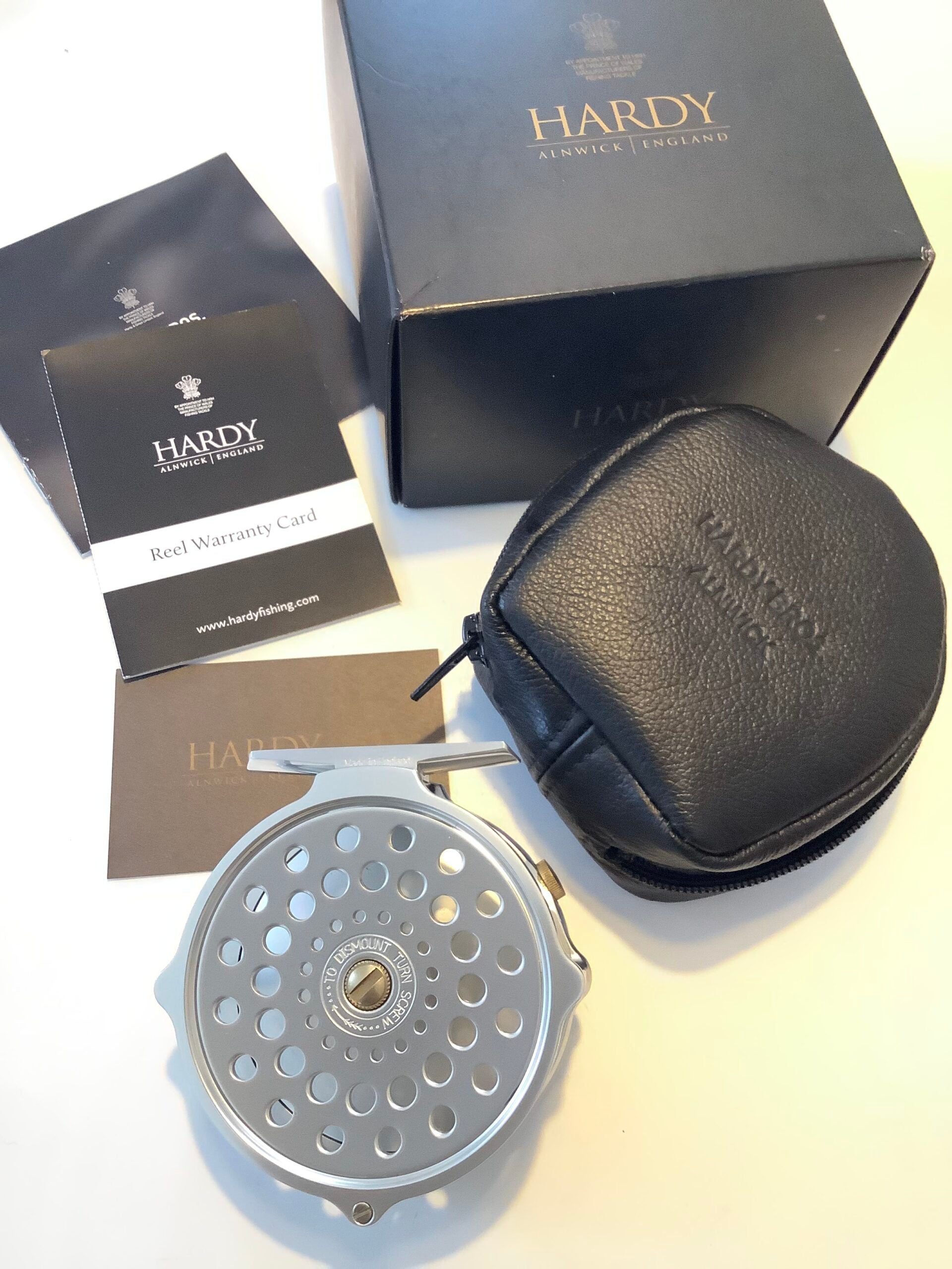 New mint a Hardy Bros Heritage Bougle 31/2” Fly Reel
