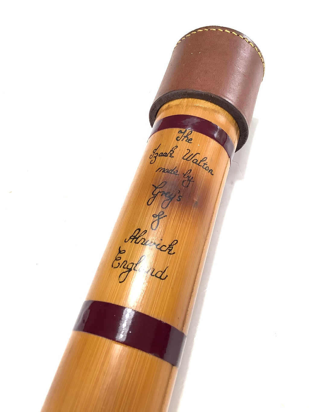 Quality Traditional whipped Cane leather capped Rod Protector By GREYS OF ALNWICK
