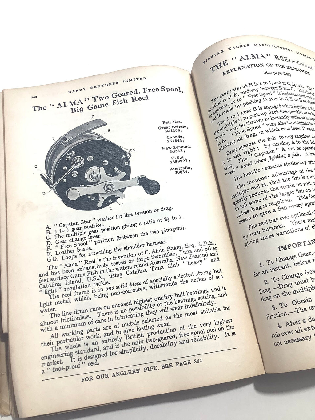 HARDY BROS 1931 ANGLERS GUIDE