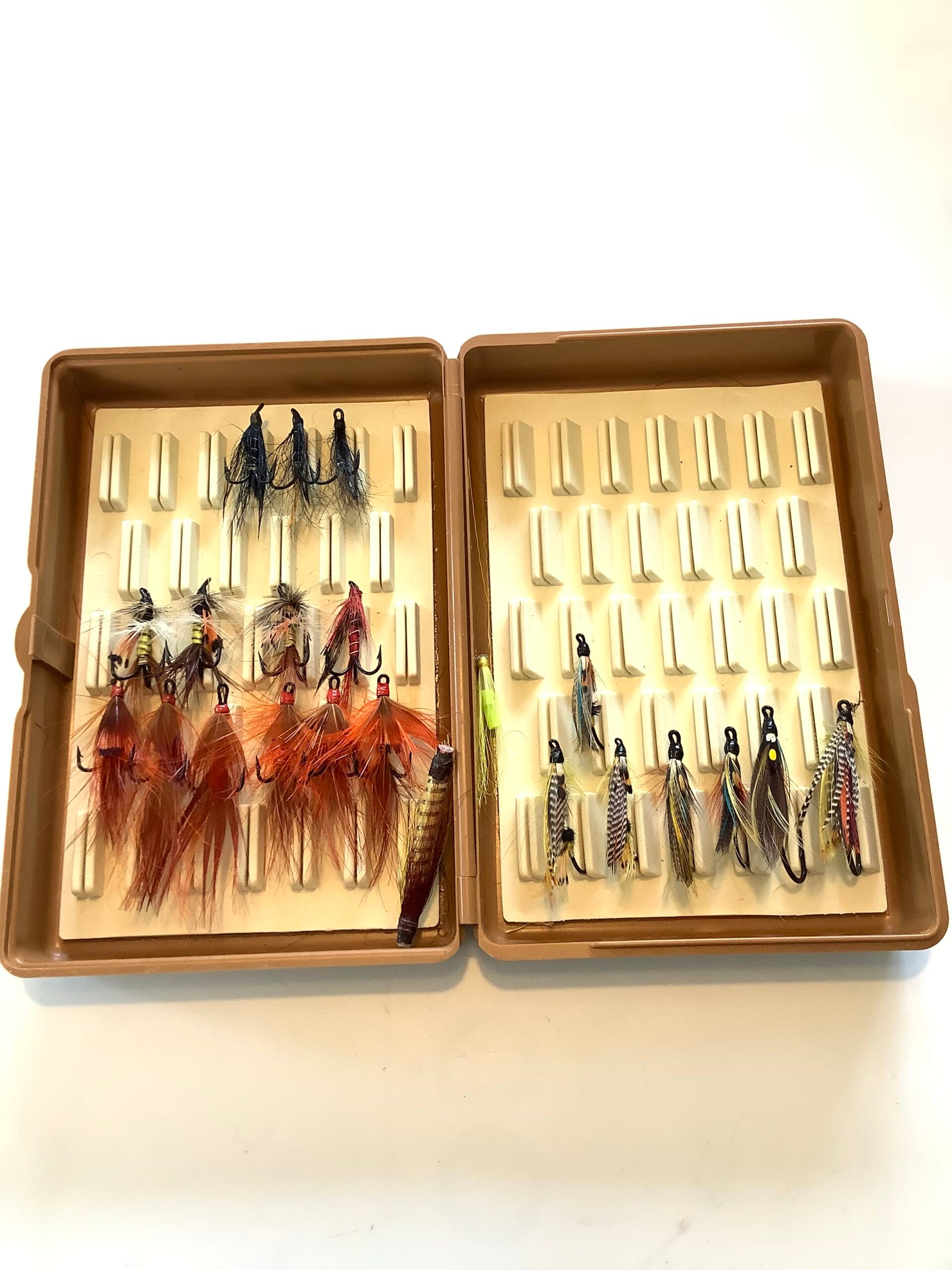 Fox Salmon Fly box with flies