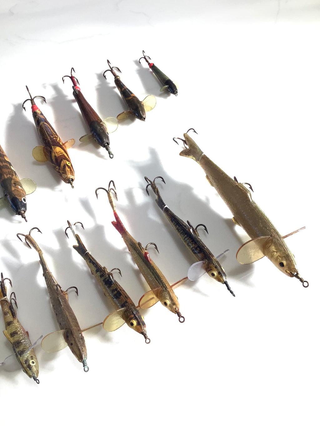 Vintage/Antique collection of Allcock Co Lure Baits, unused set circa 1909