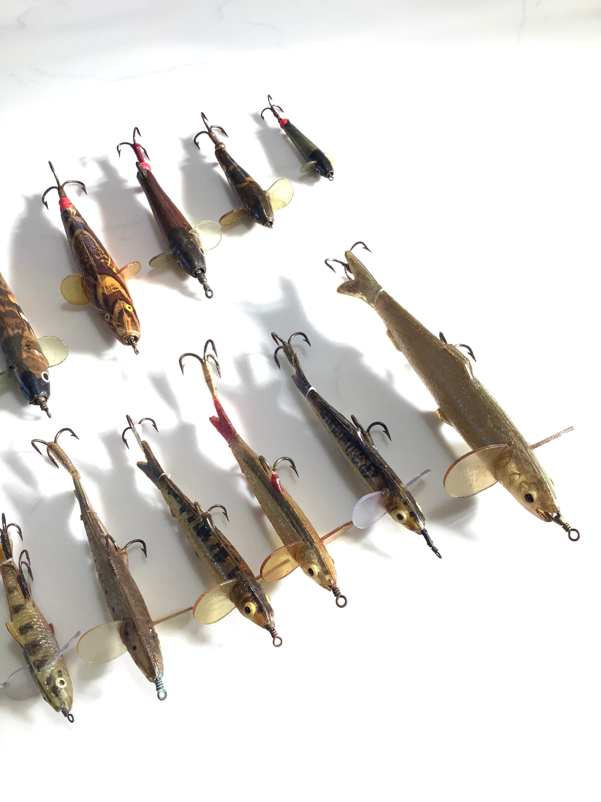 Vintage/Antique collection of Allcock Co Lure Baits, unused set circa 1909