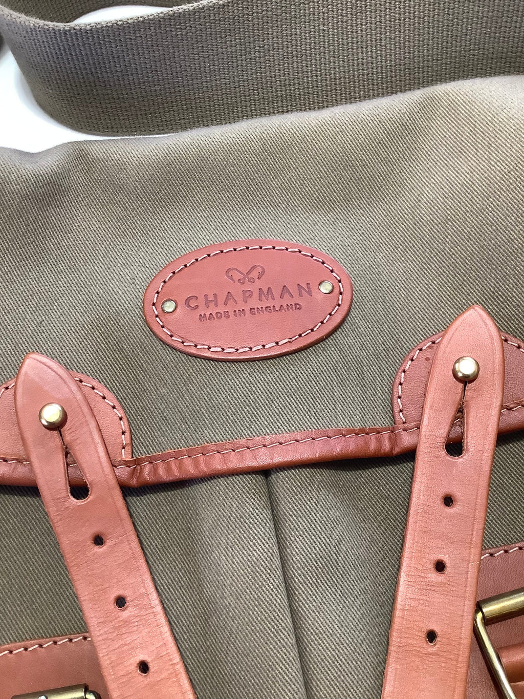 CHAPMANS “ Trout Fishers “ Canvas Leather Quality Bag