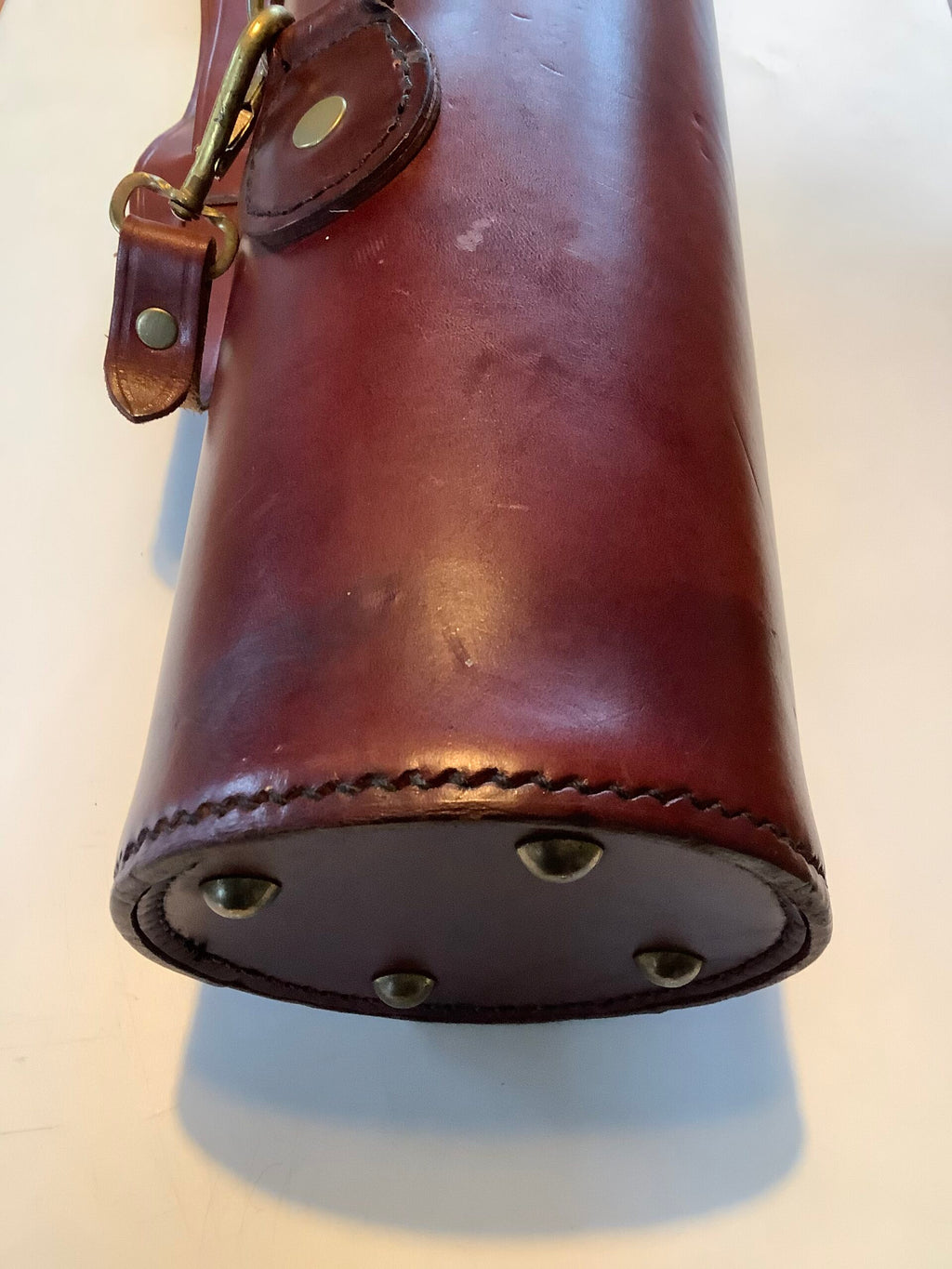 Rare Full leather Bruce Walker Rod carrier